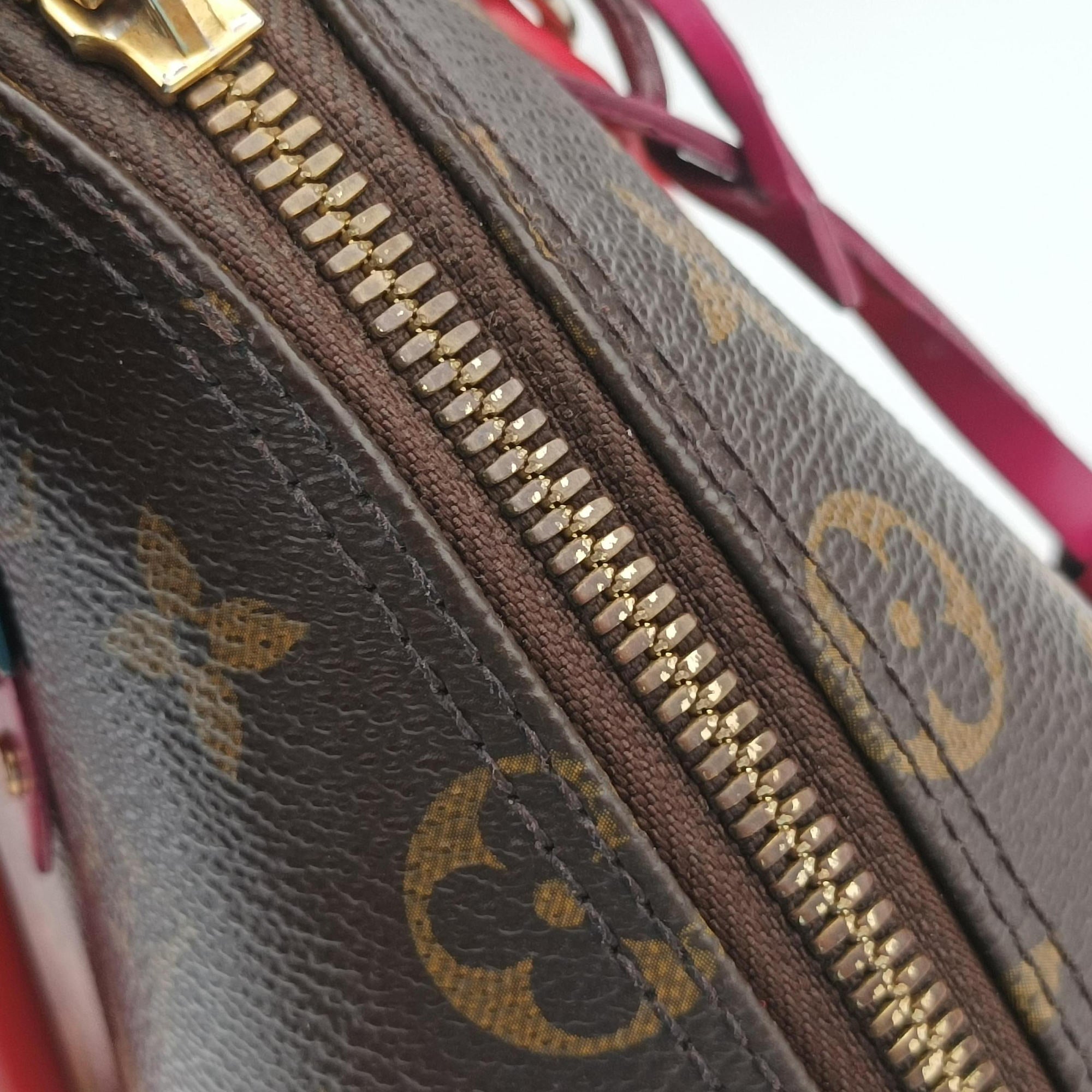 Pre-owned Louis Vuitton Alma BB　 Brown×Flamingo Monogram Canvas aMonogram Totem M41659 shoulderbag | stylenewstar