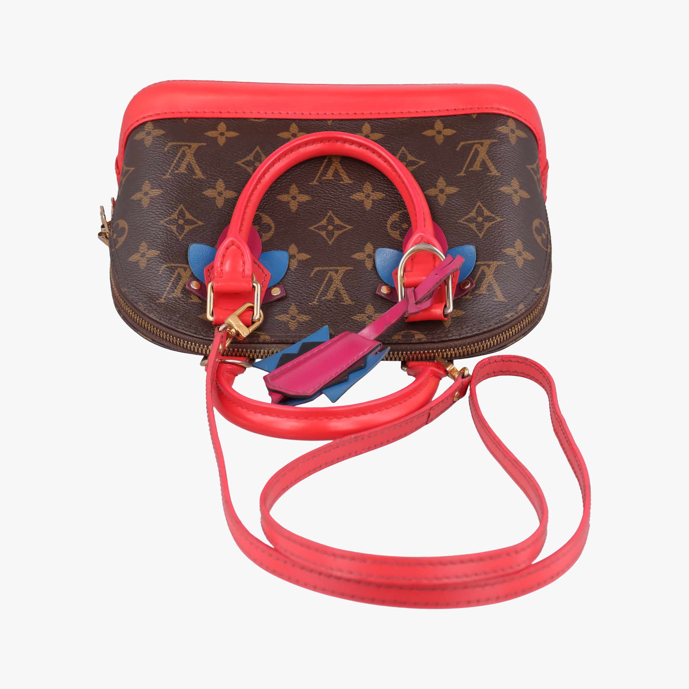 Pre-owned Louis Vuitton Alma BB　 Brown×Flamingo Monogram Canvas aMonogram Totem M41659 shoulderbag | stylenewstar