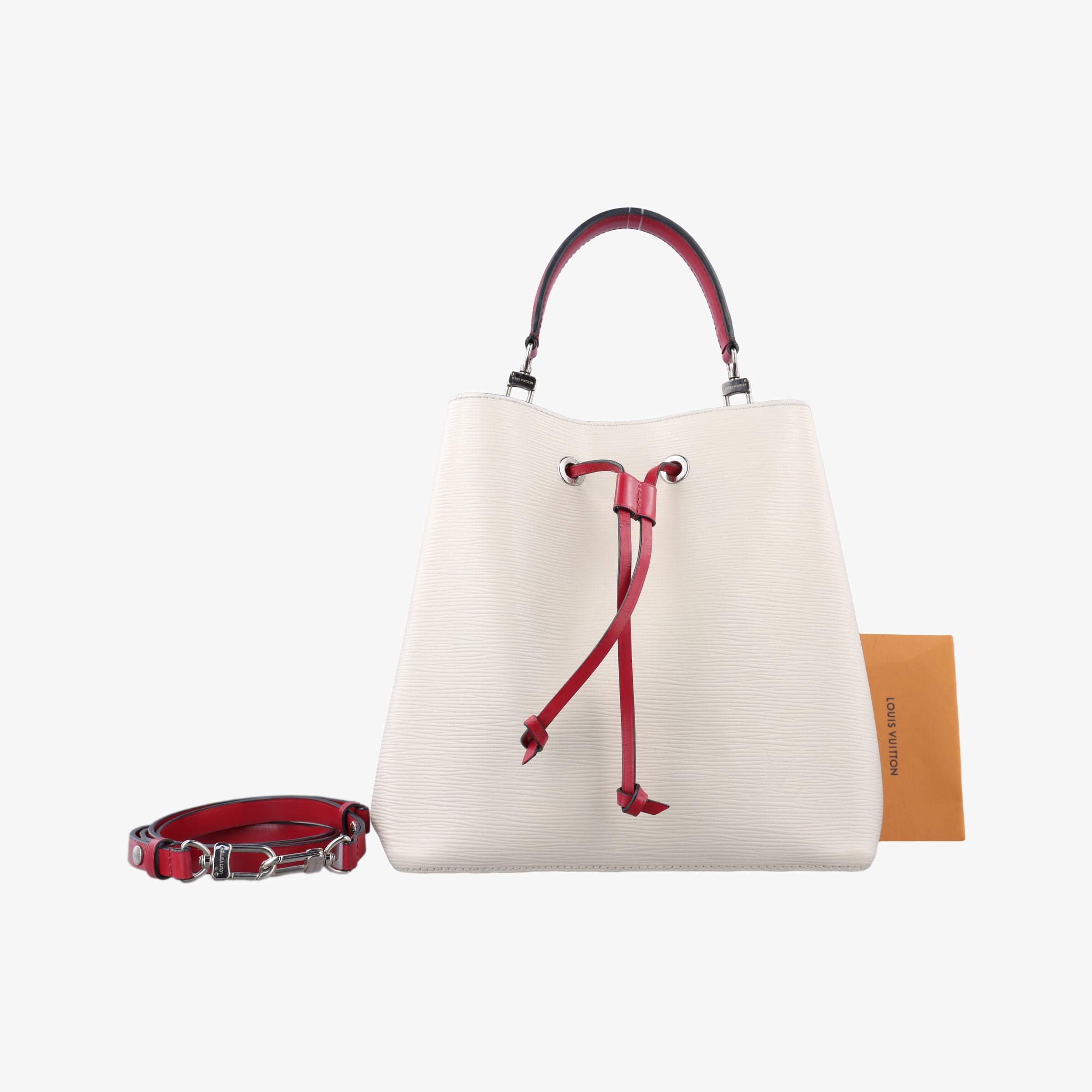 Pre-owned Louis Vuitton NeoNoe Red × White × Black Epi M55394 shoulderbag | stylenewstar