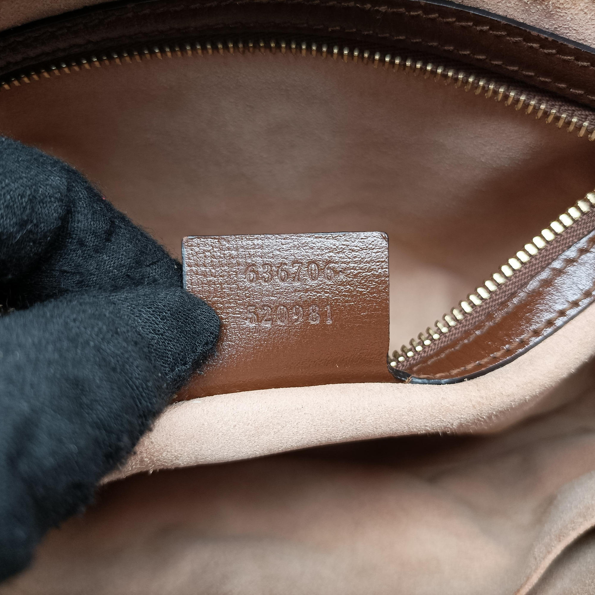 Pre-owned Gucci Jackie 1961 GG Supreme brown x beige x multicolor PVC coated canvas×Leather 636706 shoulderbag | stylenewstar
