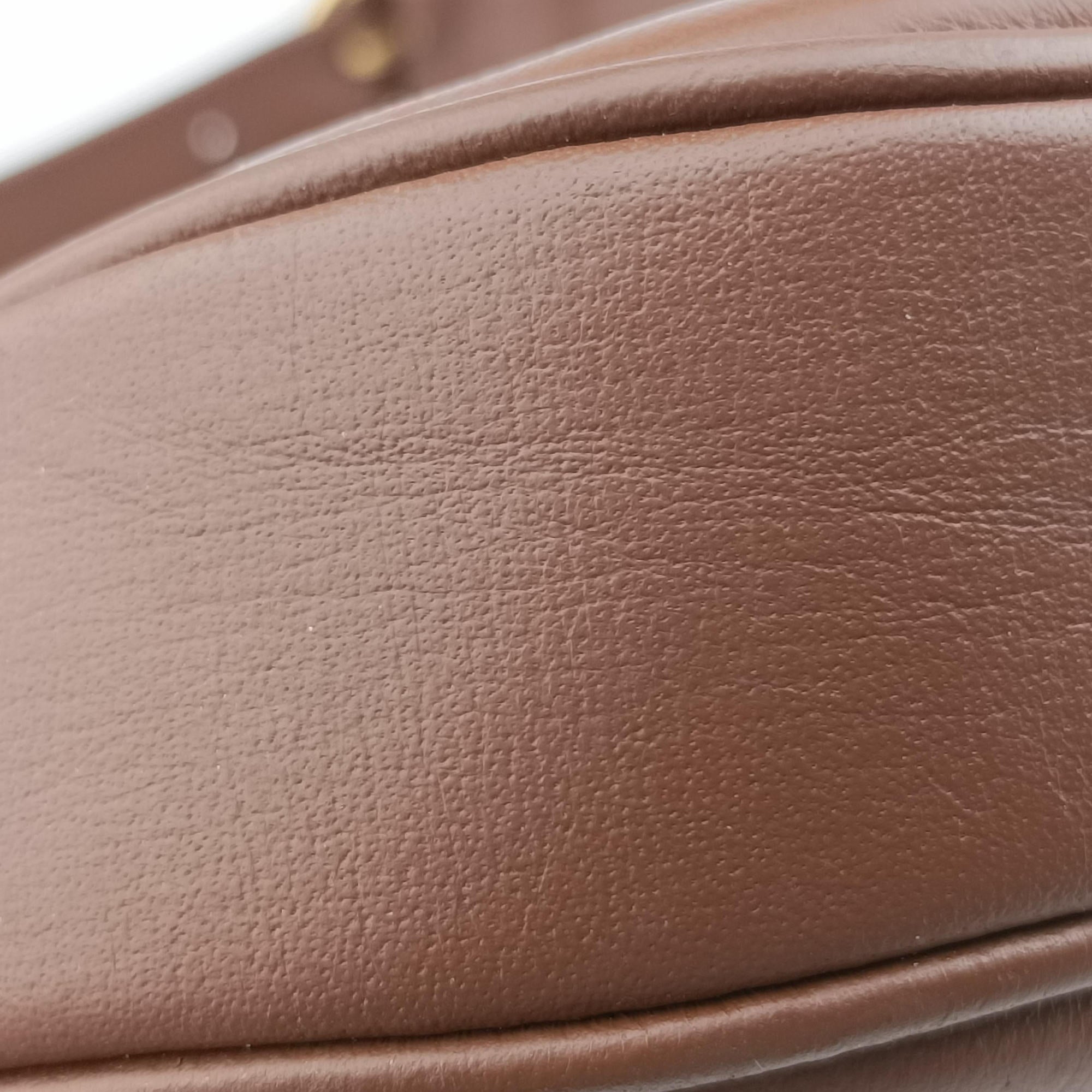 Pre-owned Gucci Jackie 1961 GG Supreme brown x beige x multicolor PVC coated canvas×Leather 636706 shoulderbag | stylenewstar