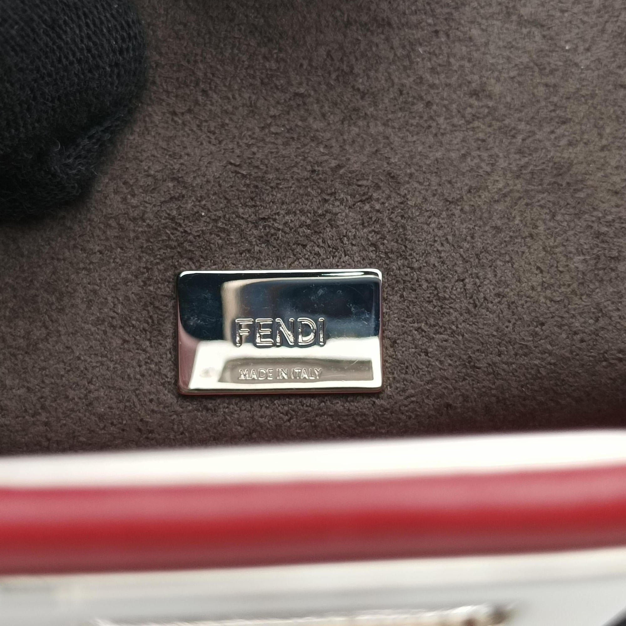 Vintage Fendi Micro Peekaboo Red×multi lambskin 8M0355 shoulderbag | stylenewstar