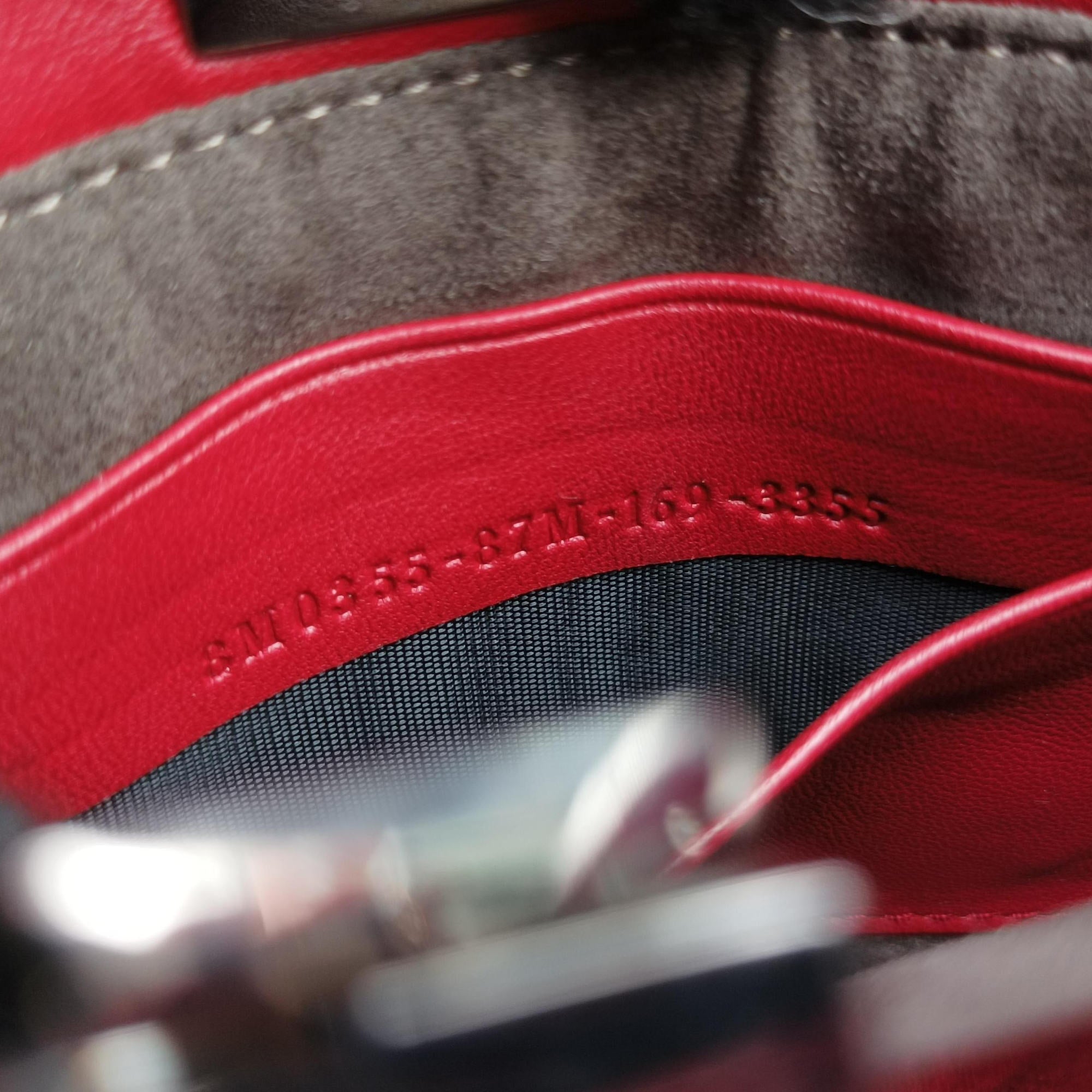Vintage Fendi Micro Peekaboo Red×multi lambskin 8M0355 shoulderbag | stylenewstar