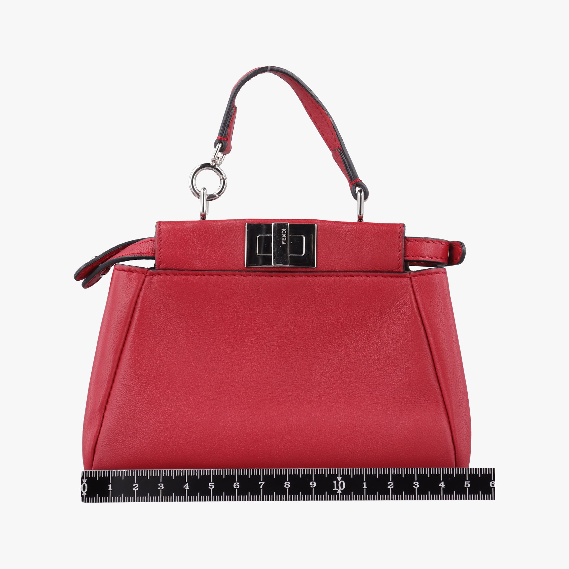 Vintage Fendi Micro Peekaboo Red×multi lambskin 8M0355 shoulderbag | stylenewstar