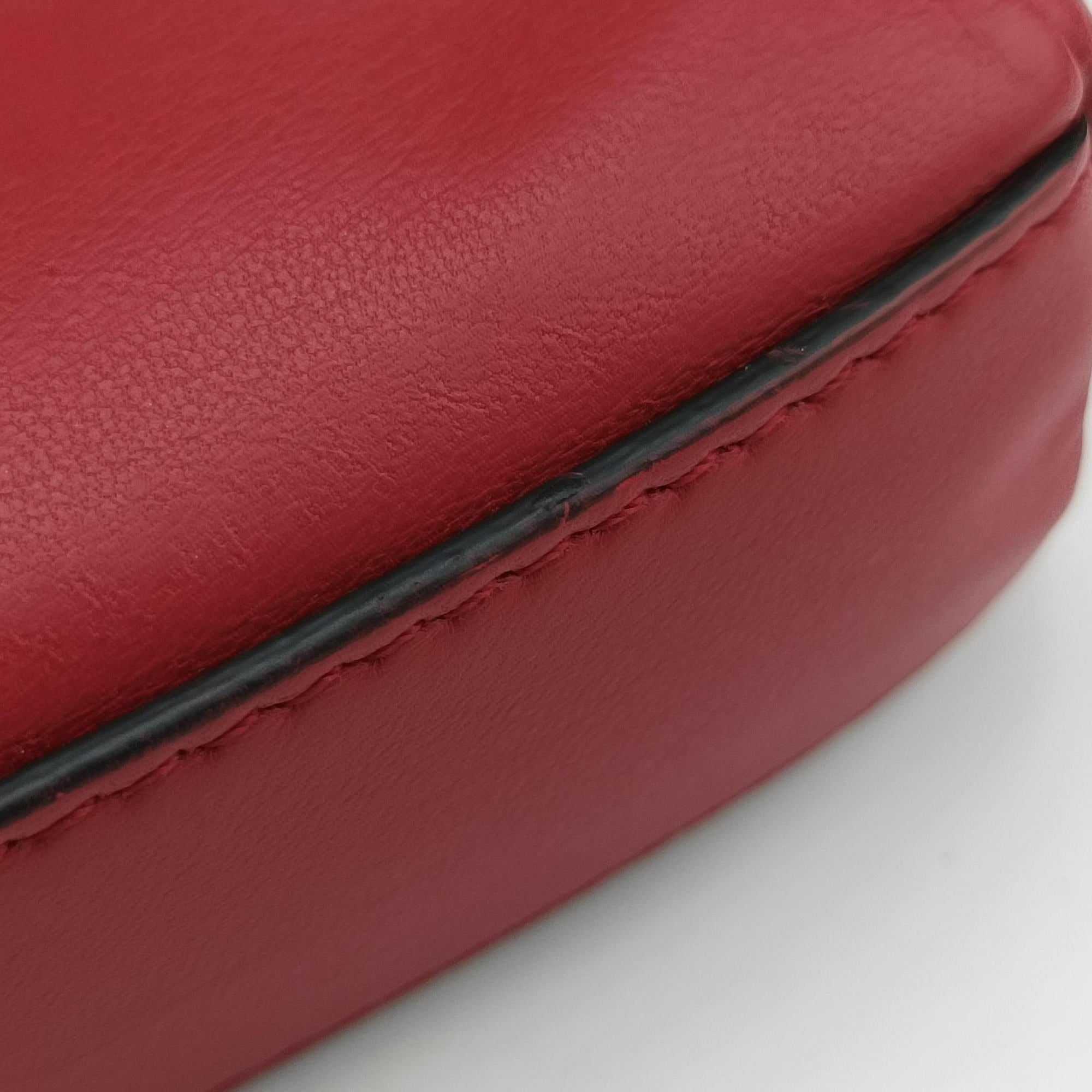 Vintage Fendi Micro Peekaboo Red×multi lambskin 8M0355 shoulderbag | stylenewstar