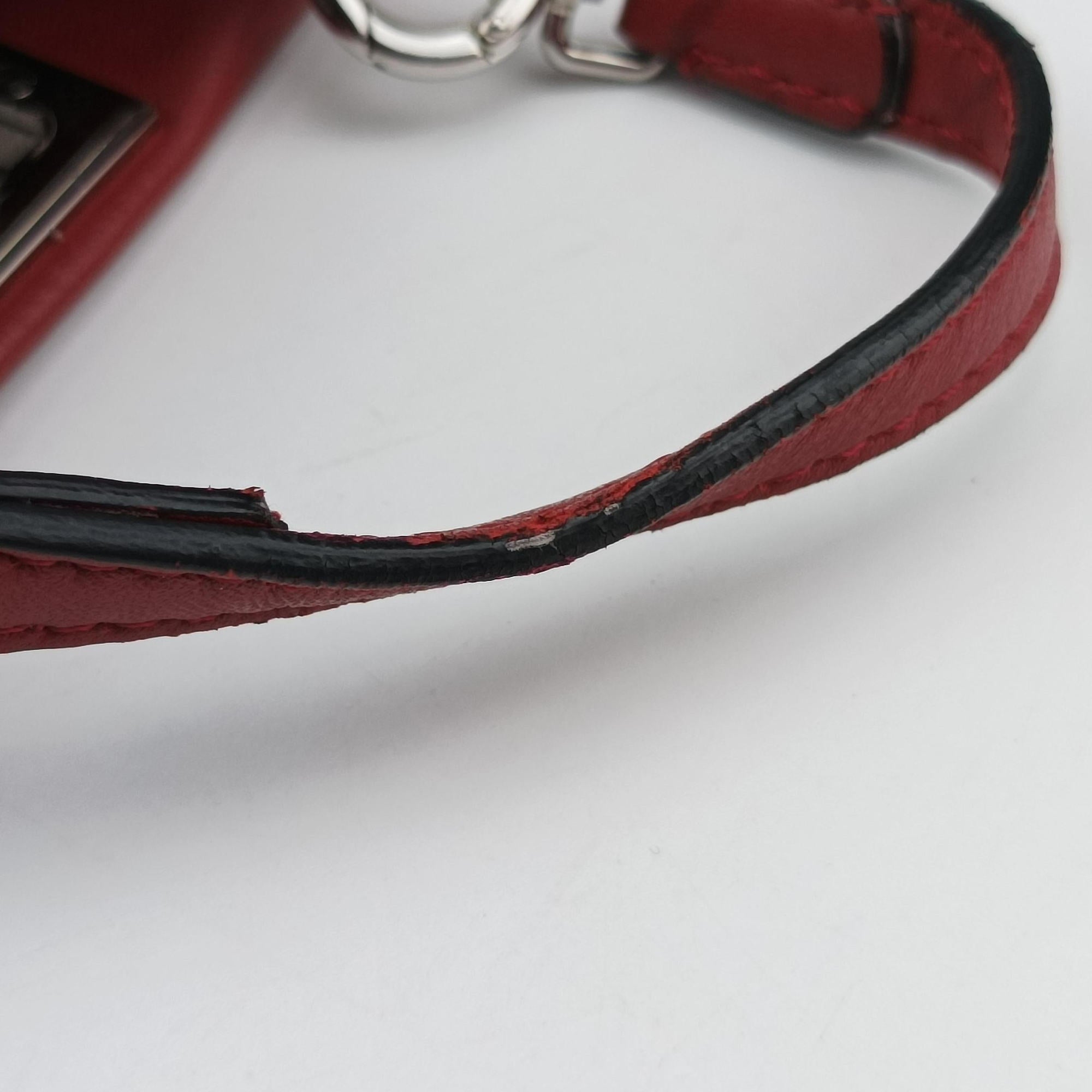 Vintage Fendi Micro Peekaboo Red×multi lambskin 8M0355 shoulderbag | stylenewstar