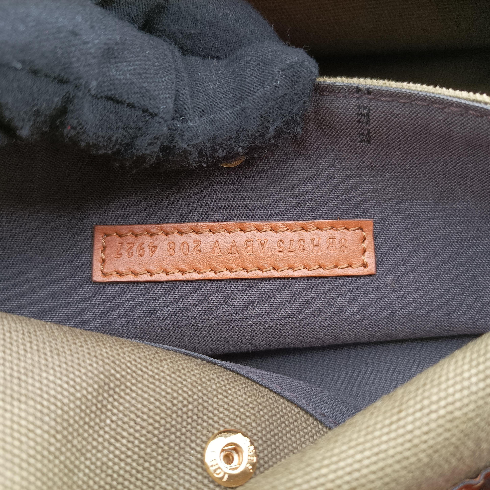 Pre-owned Fendi Peekaboo Green x Brown Canvas x Leather 8BH375 shoulderbag | stylenewstar