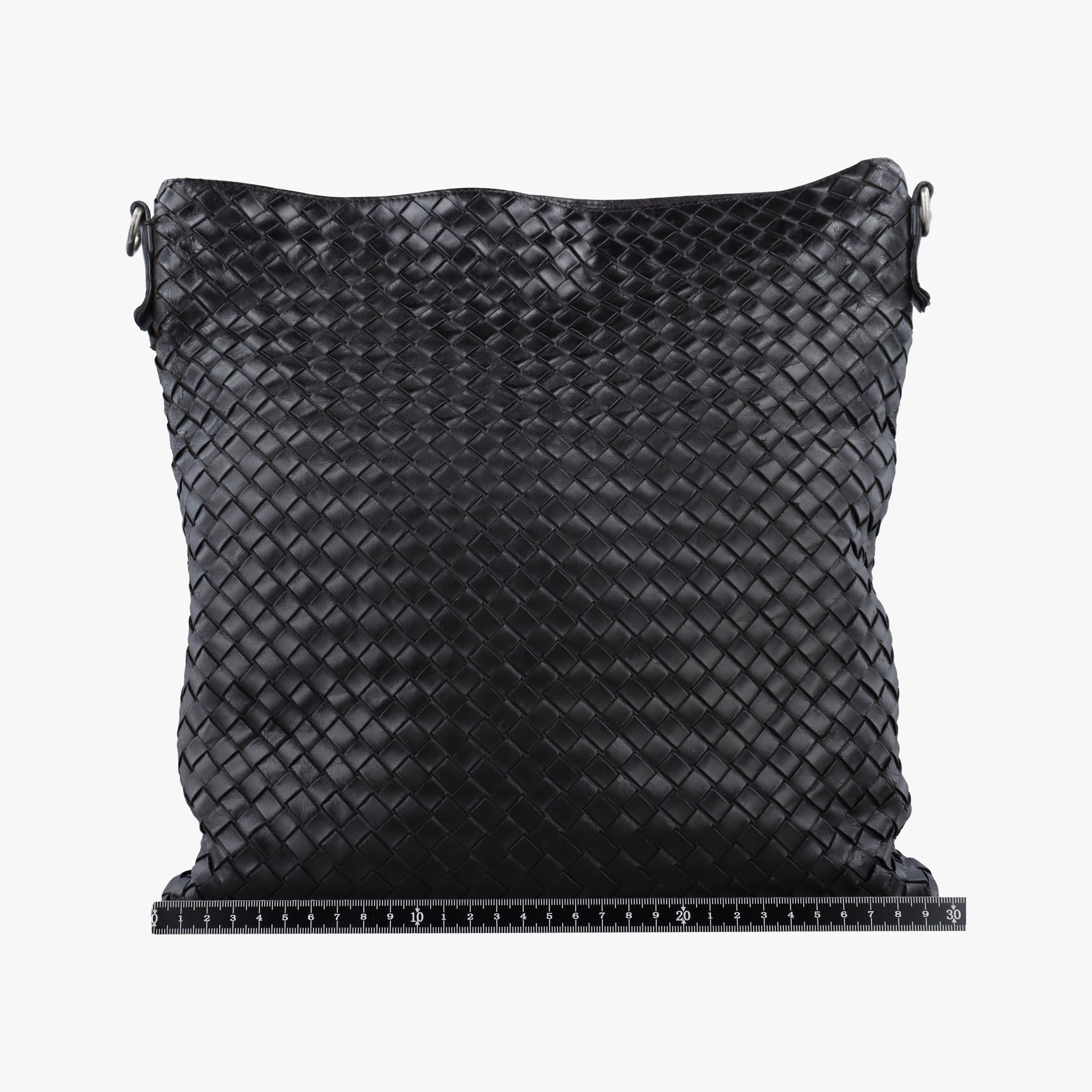 Pre-owned Bottega Veneta Intrecciato Black lambskin  shoulderbag | stylenewstar
