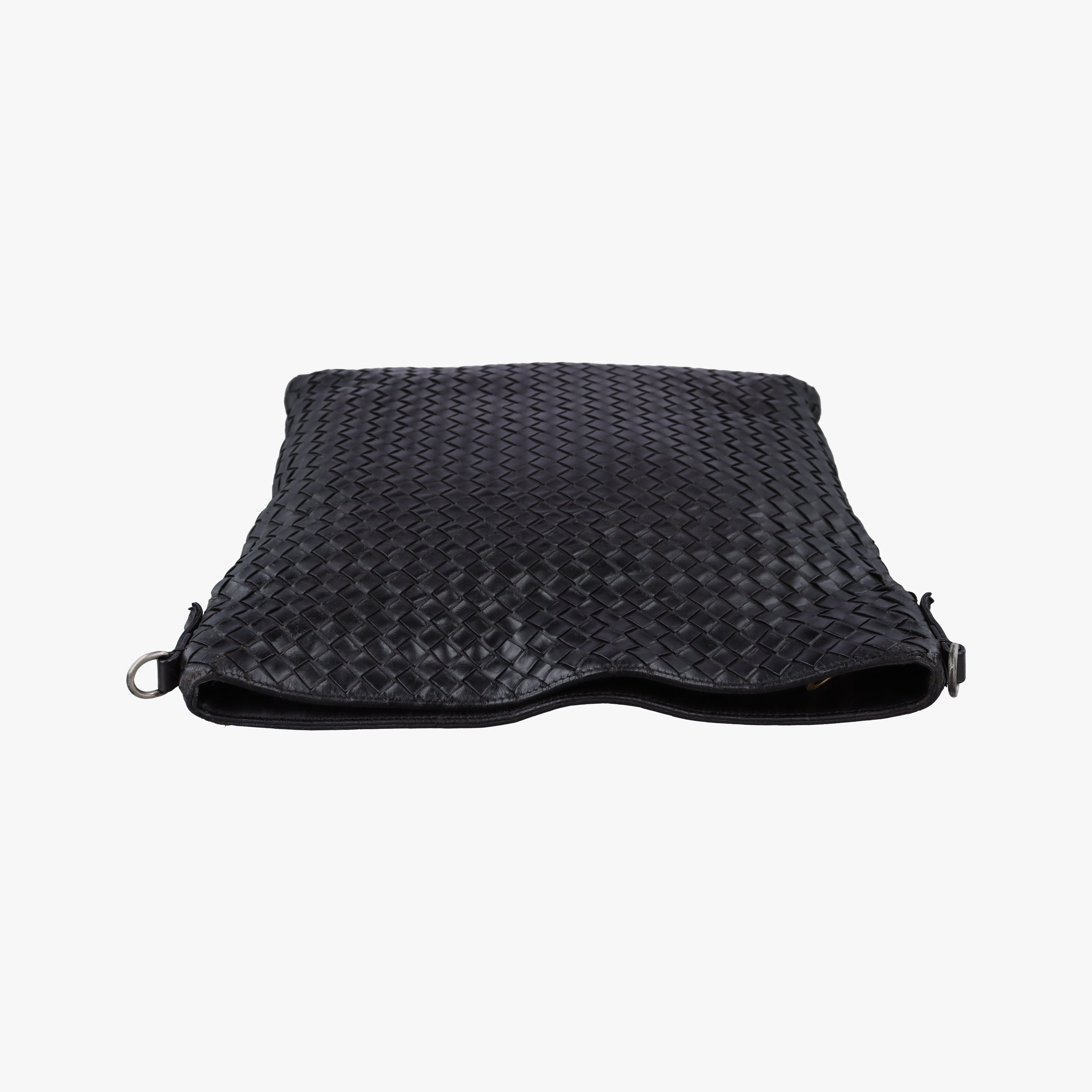 Pre-owned Bottega Veneta Intrecciato Black lambskin  shoulderbag | stylenewstar