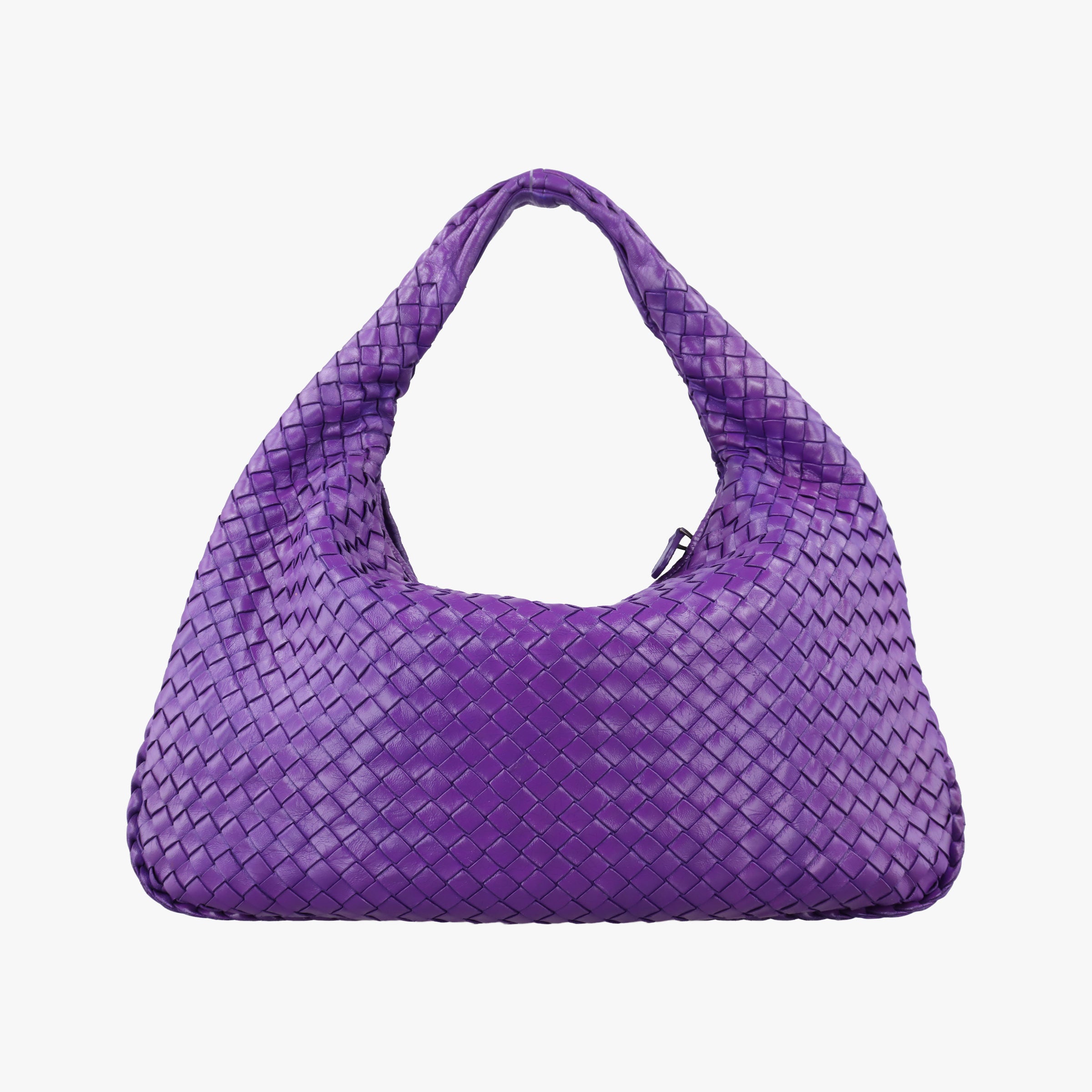 Pre-owned Bottega Veneta Intrecciato Purple lambskin  shoulderbag | stylenewstar