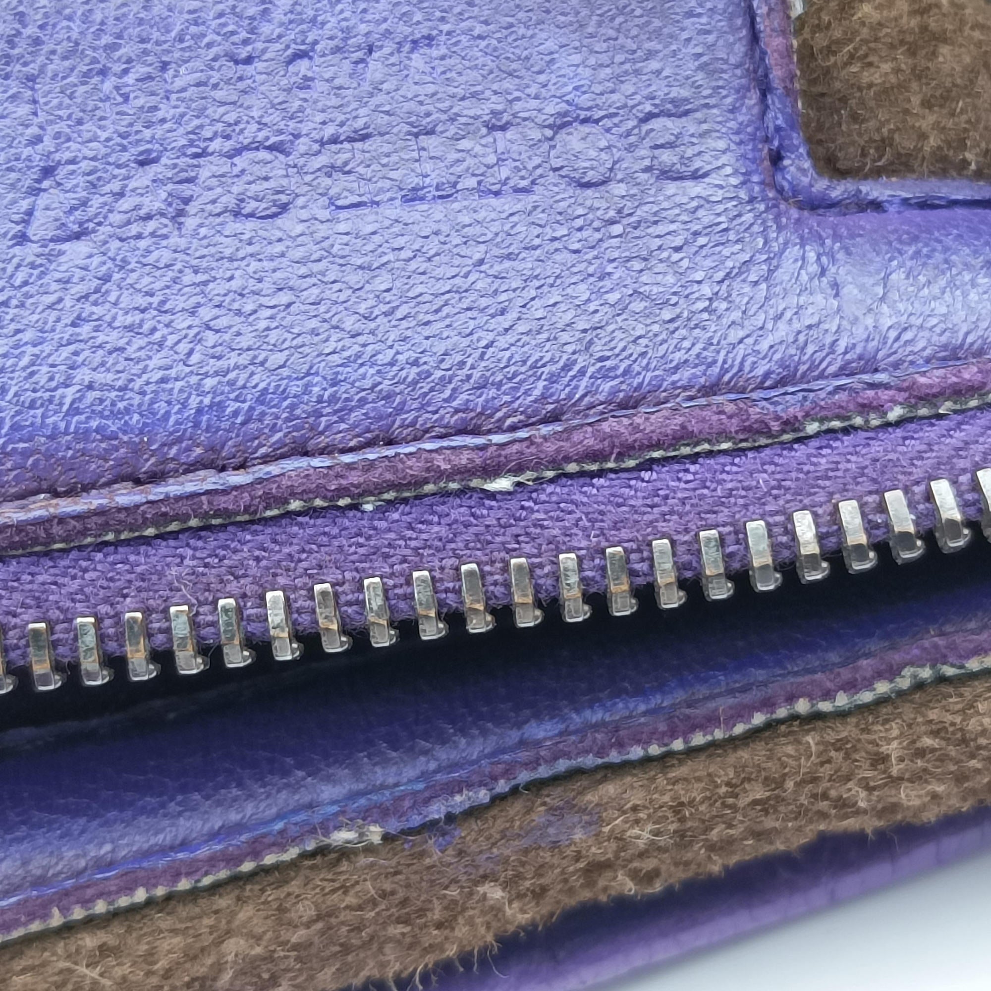 Pre-owned Bottega Veneta Intrecciato Purple lambskin  shoulderbag | stylenewstar