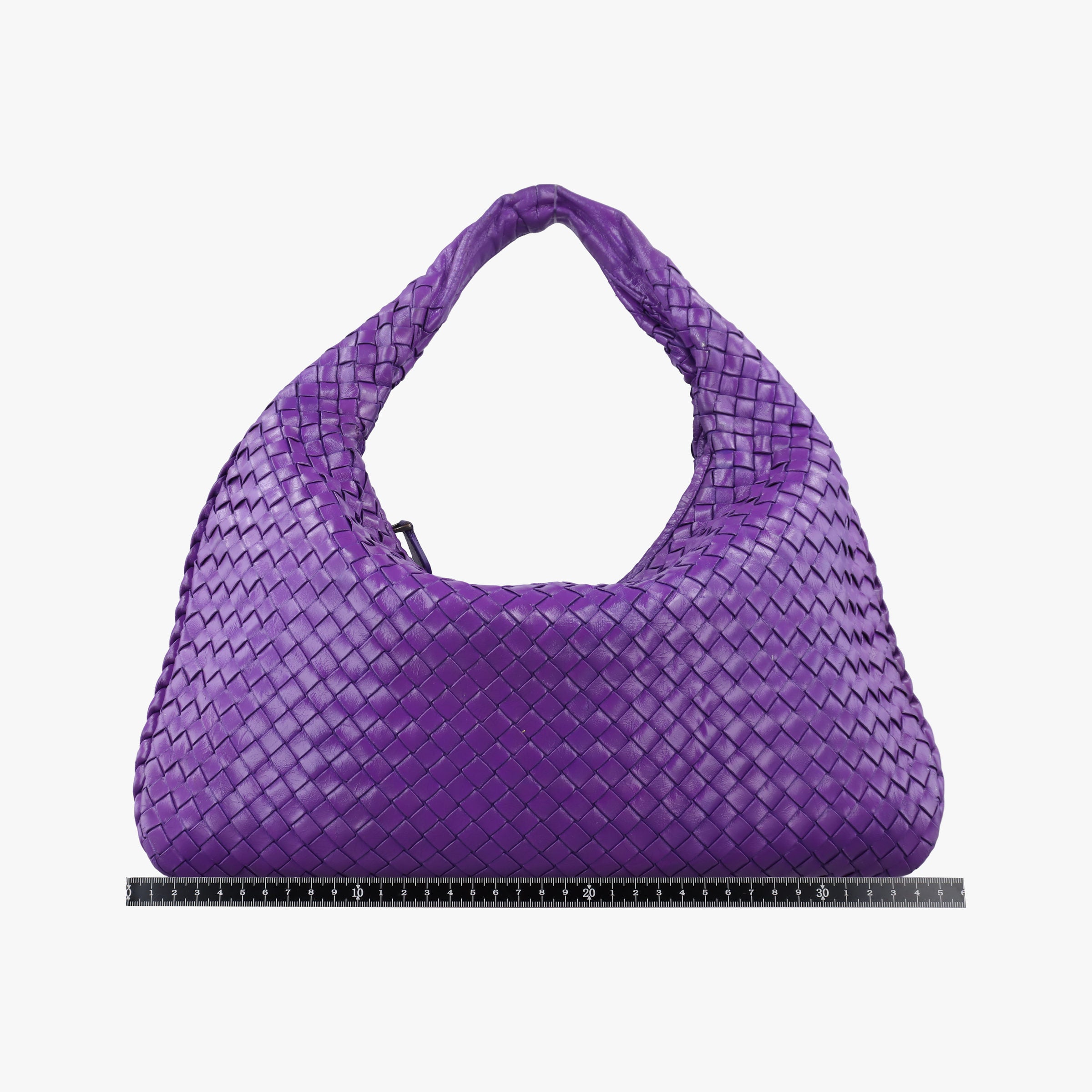 Pre-owned Bottega Veneta Intrecciato Purple lambskin  shoulderbag | stylenewstar