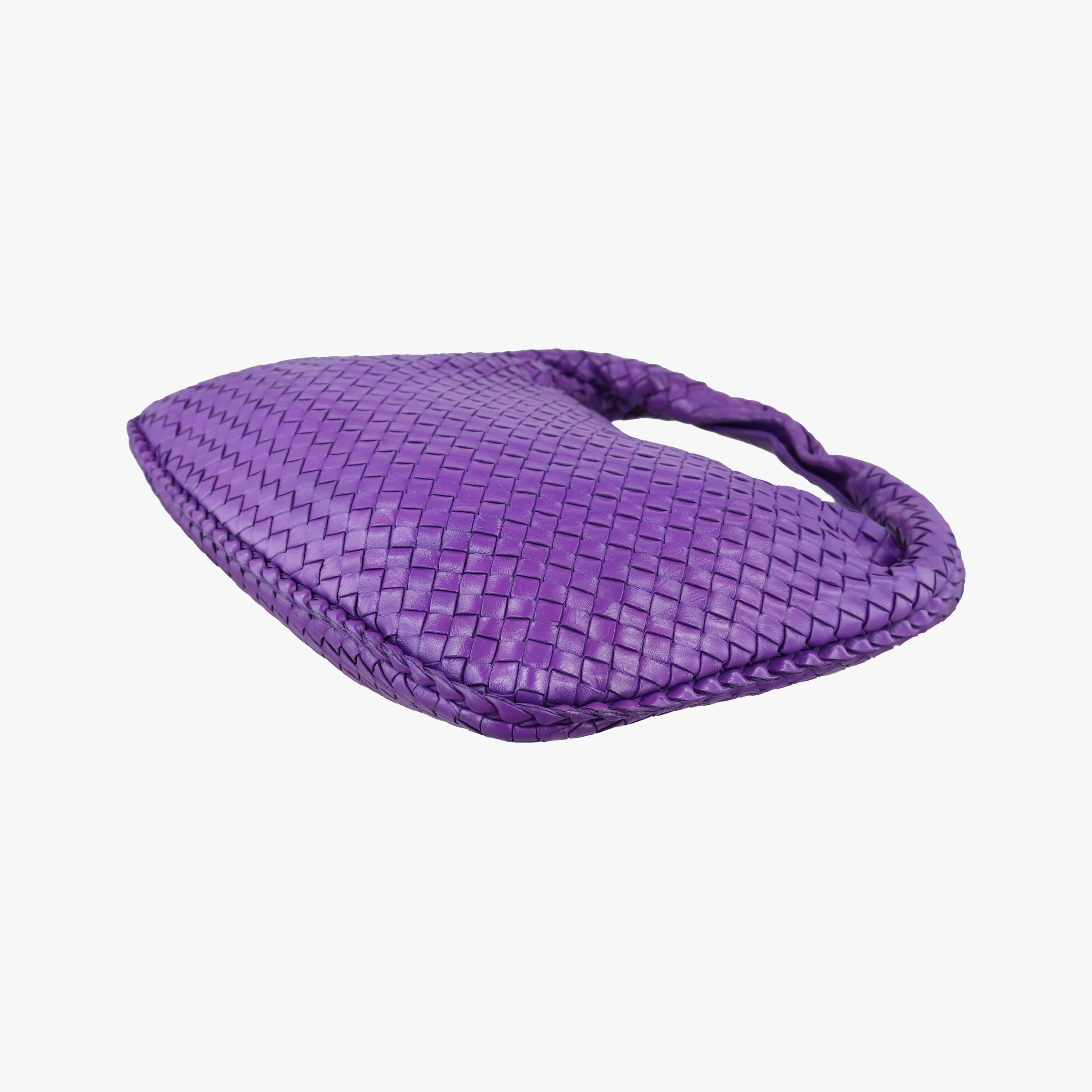 Pre-owned Bottega Veneta Intrecciato Purple lambskin  shoulderbag | stylenewstar