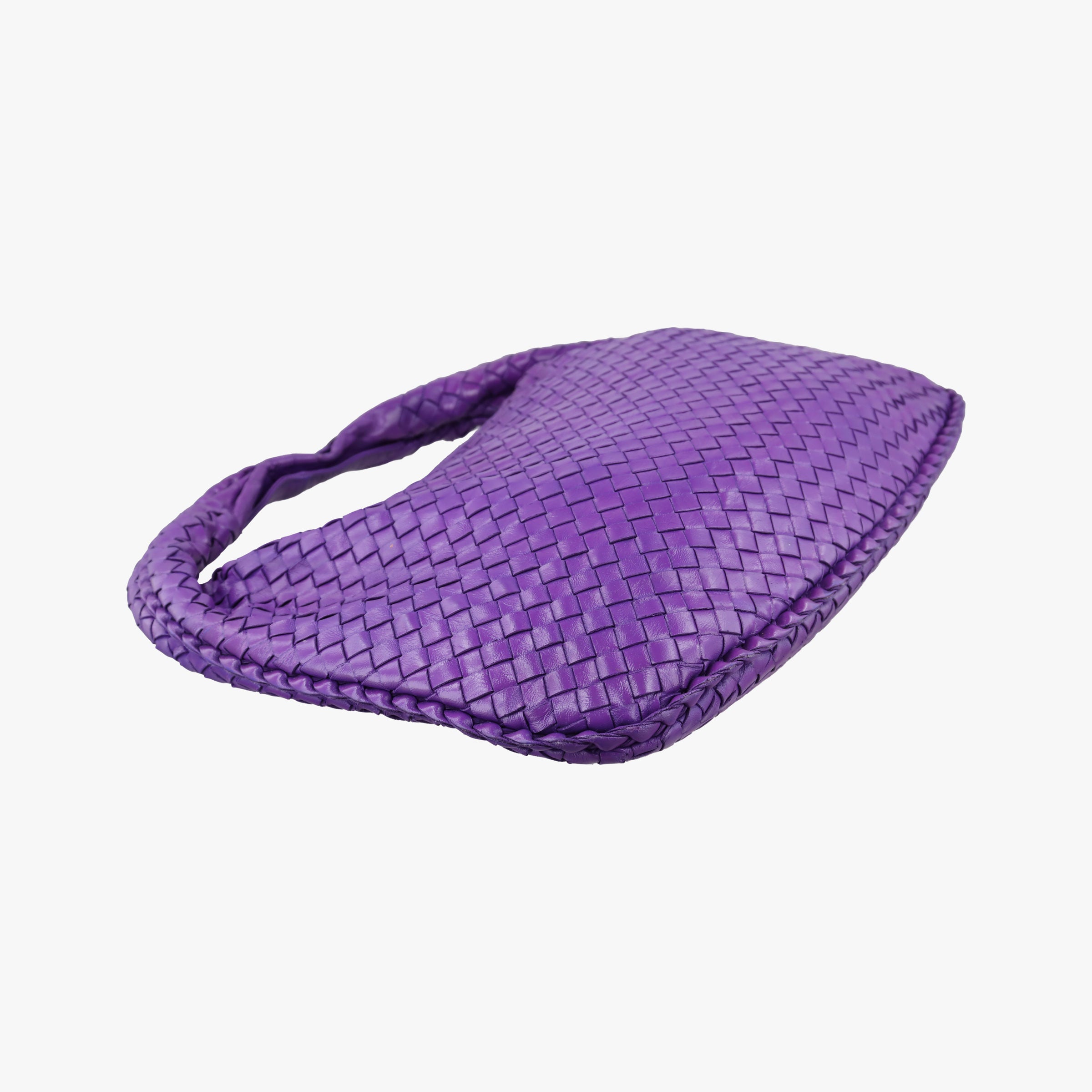 Pre-owned Bottega Veneta Intrecciato Purple lambskin  shoulderbag | stylenewstar