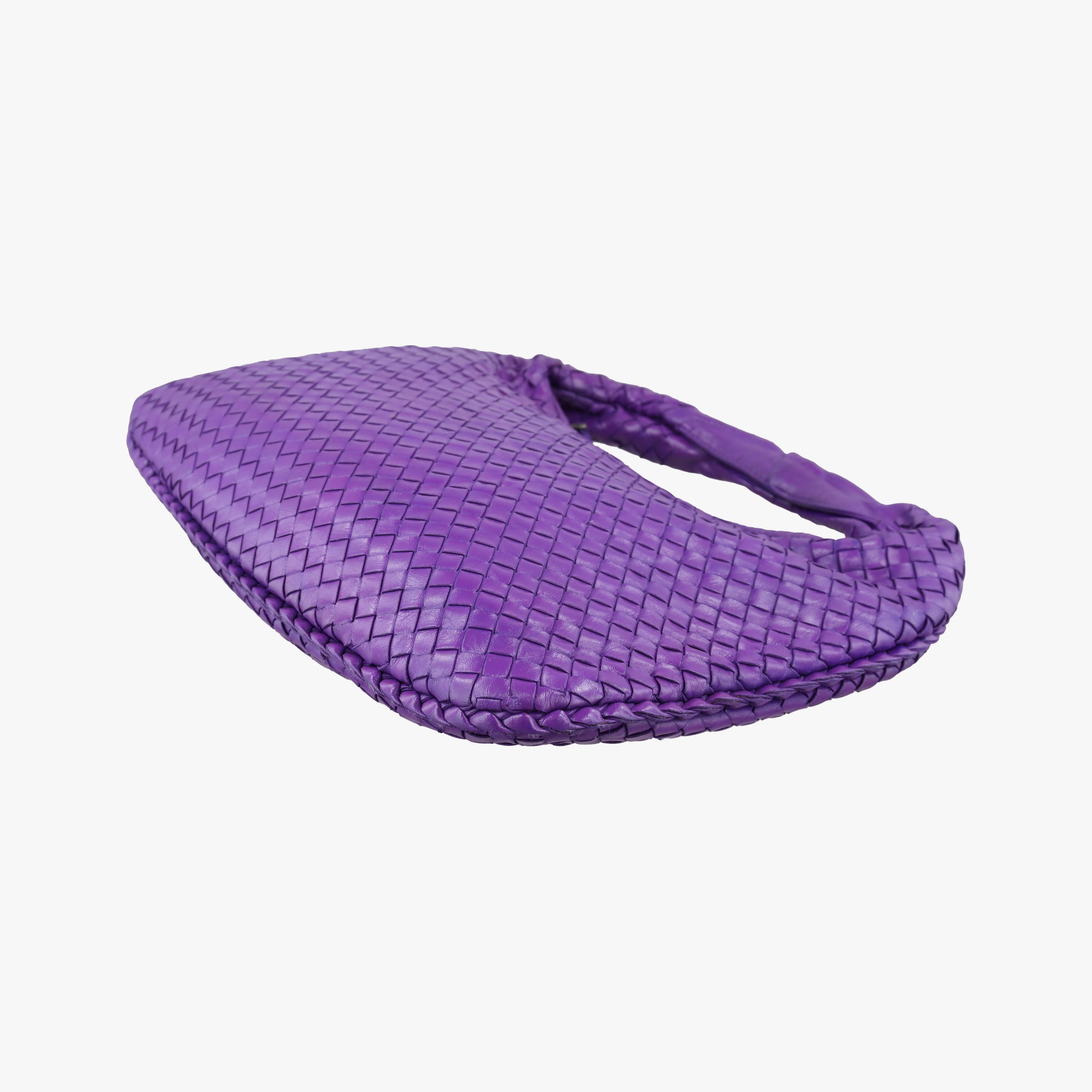 Pre-owned Bottega Veneta Intrecciato Purple lambskin  shoulderbag | stylenewstar