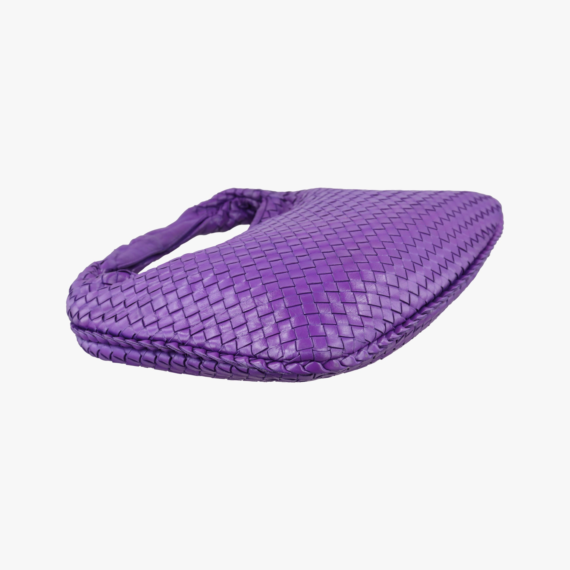 Pre-owned Bottega Veneta Intrecciato Purple lambskin  shoulderbag | stylenewstar