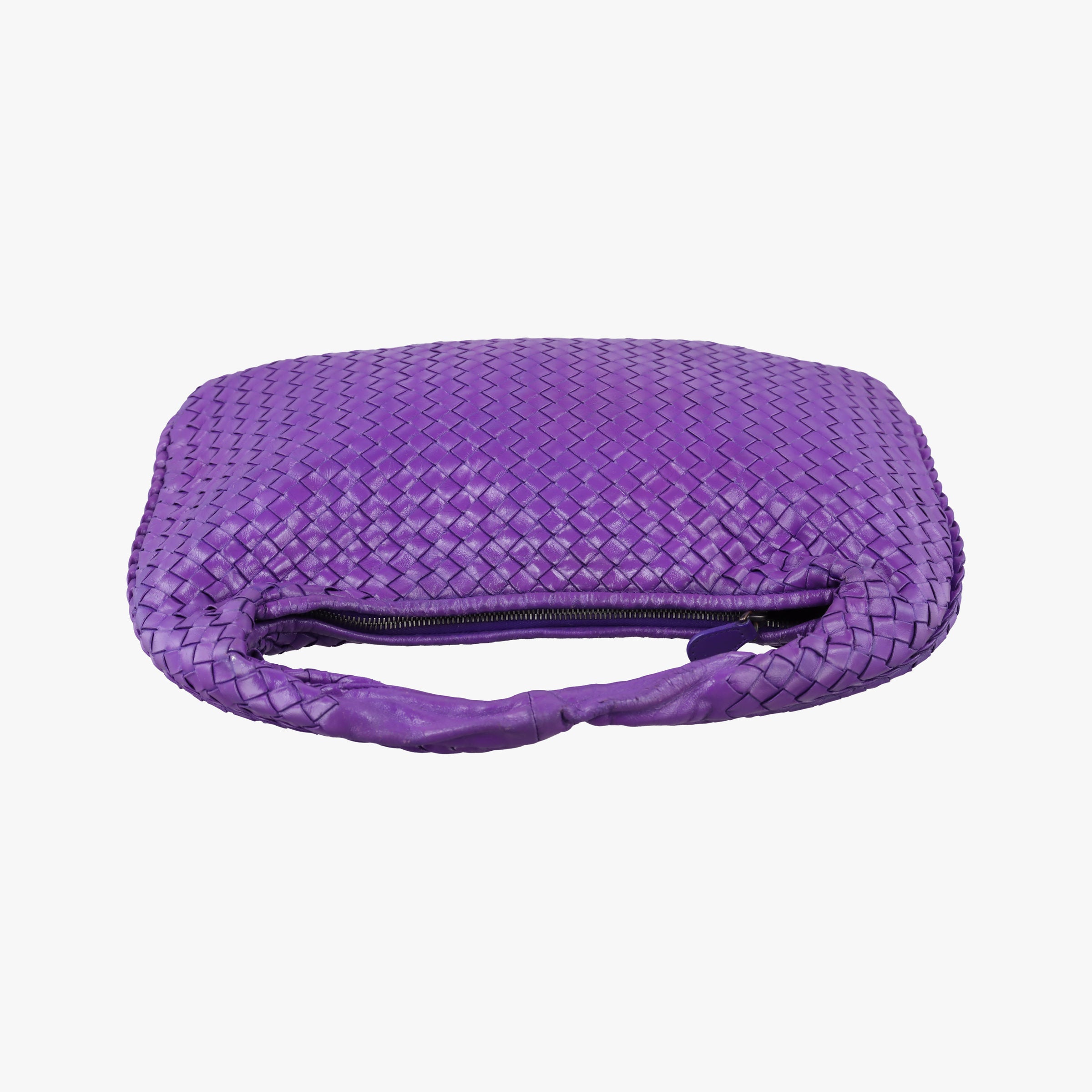 Pre-owned Bottega Veneta Intrecciato Purple lambskin  shoulderbag | stylenewstar