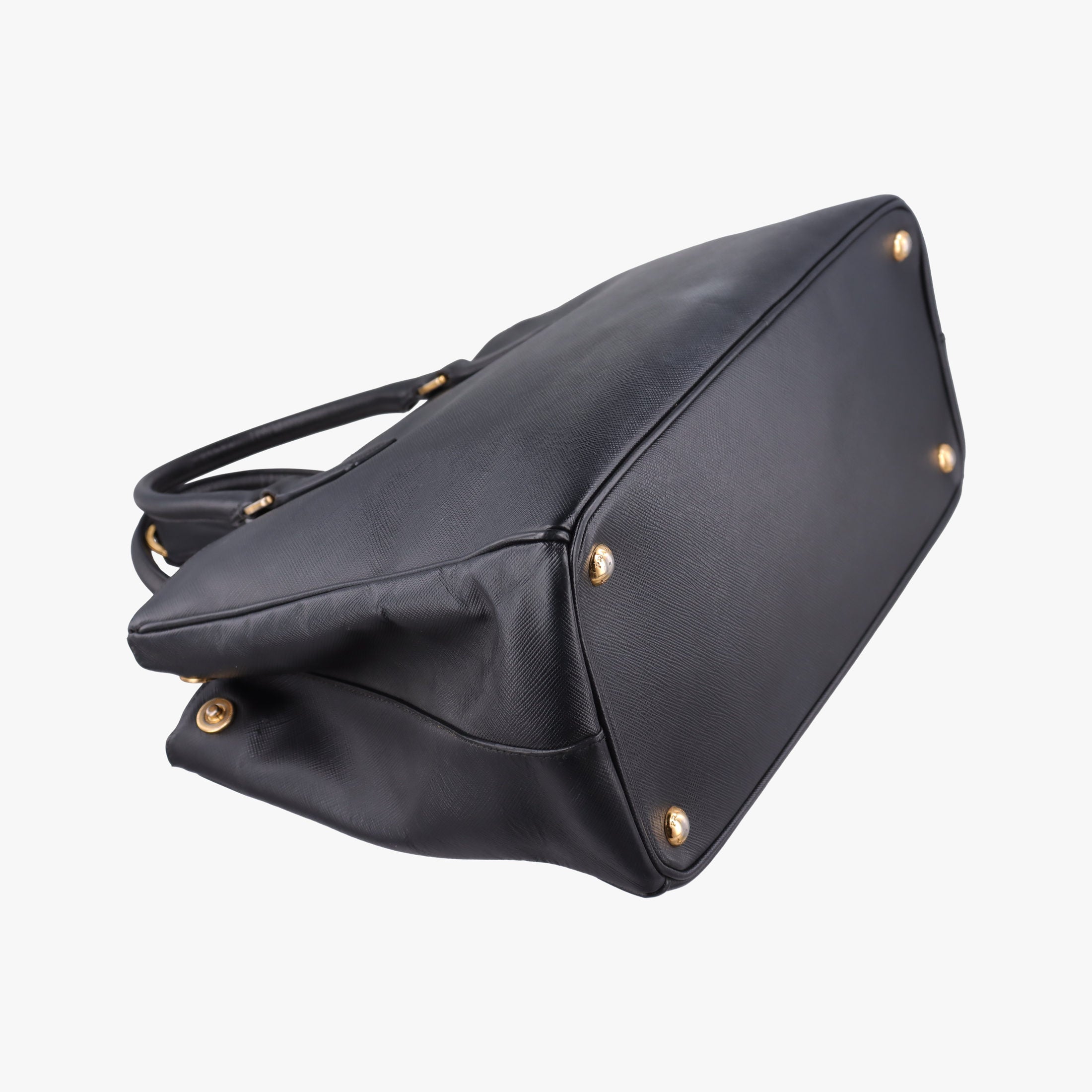 Pre-owned Prada Galleria Black SAFFIANO Leather BN2274 handbag | stylenewstar