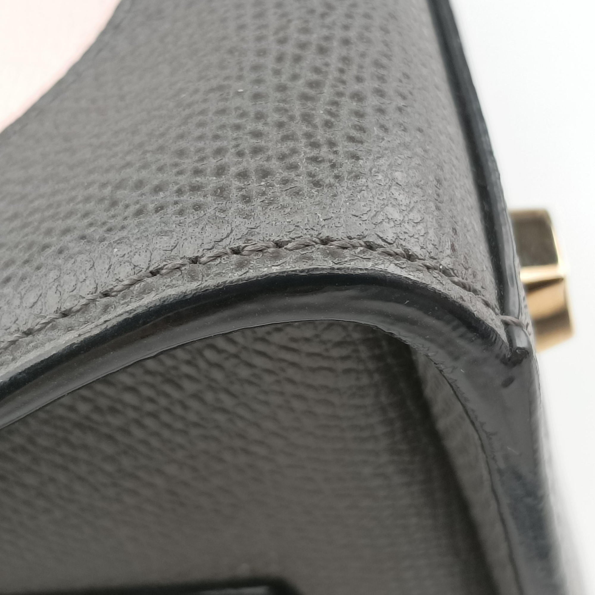 Pre-owned Valextra ISIDE Gray×orange×pink Leather  shoulderbag | stylenewstar