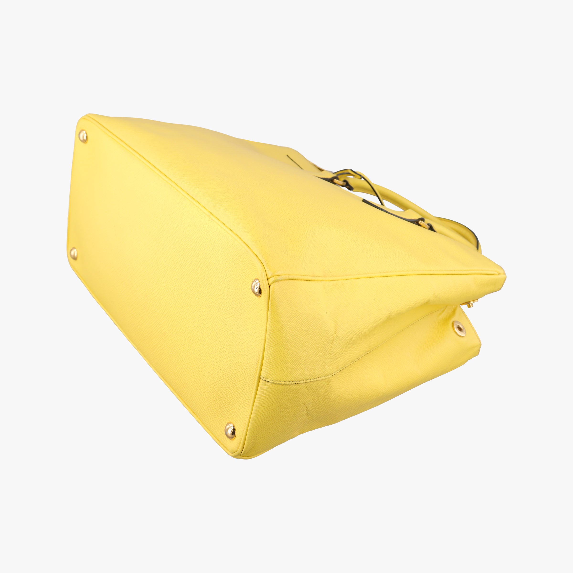 Vintage Prada Galleria Yellow SAFFIANO Leather BN2274 shoulderbag | stylenewstar