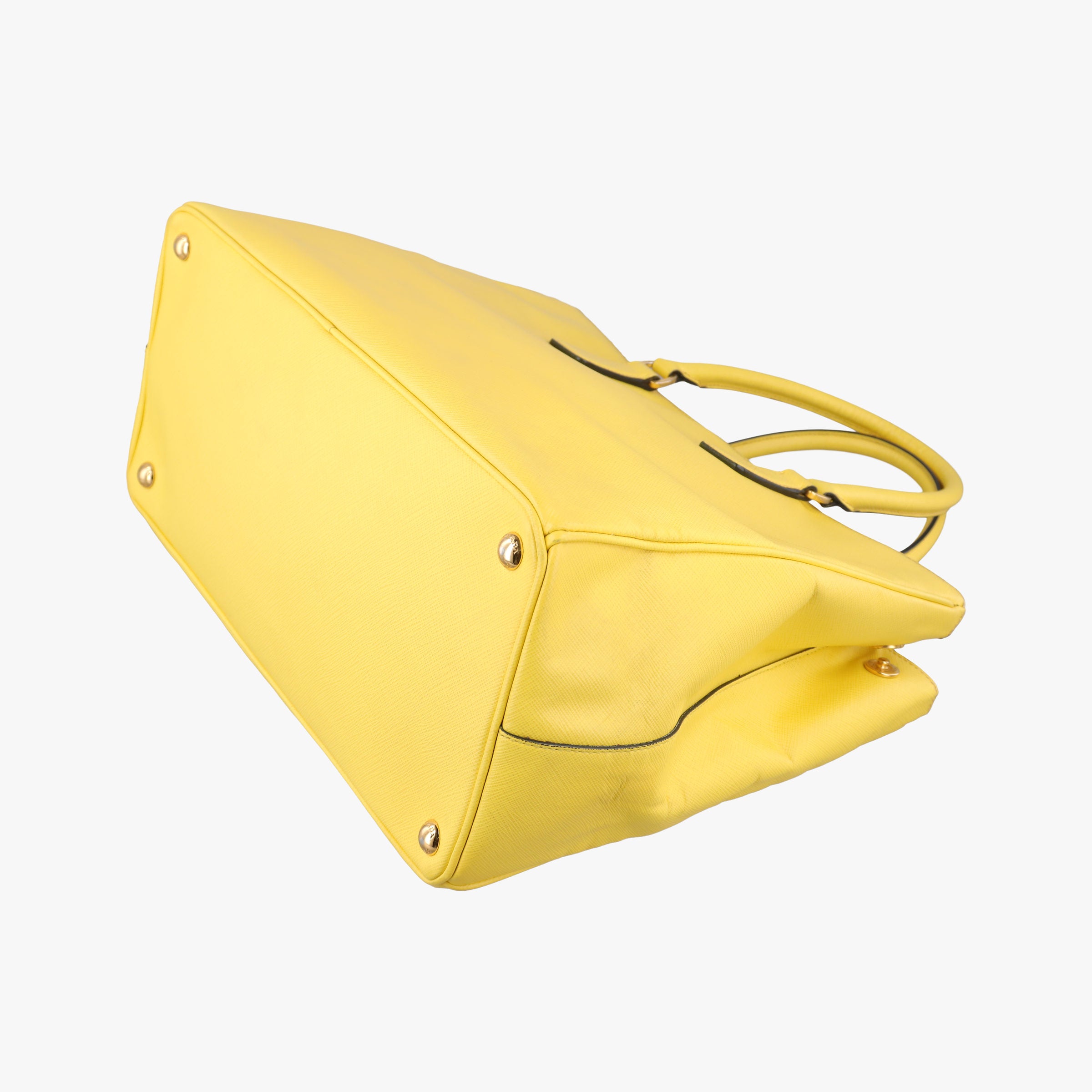 Vintage Prada Galleria Yellow SAFFIANO Leather BN2274 shoulderbag | stylenewstar