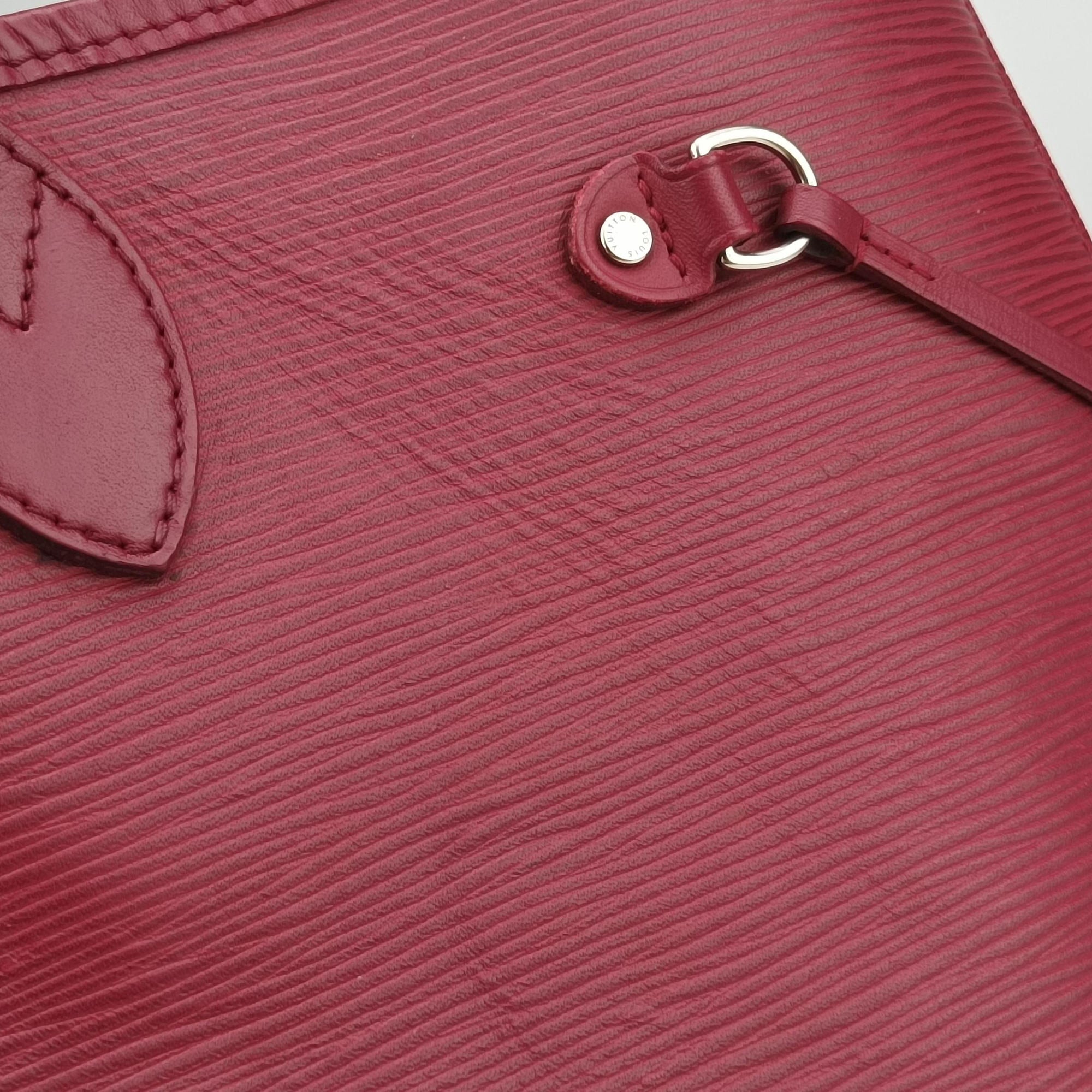 Secondhand Louis Vuitton Neverfull MM Fuchsia EPI M40882 handbag | stylenewstar