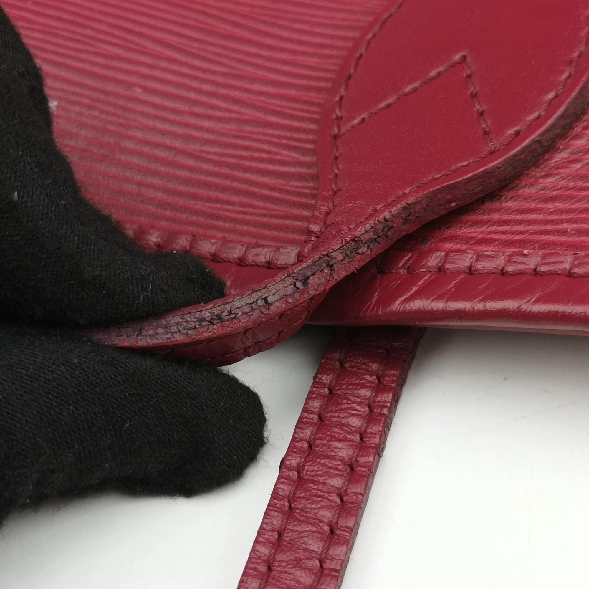 Secondhand Louis Vuitton Neverfull MM Fuchsia EPI M40882 handbag | stylenewstar