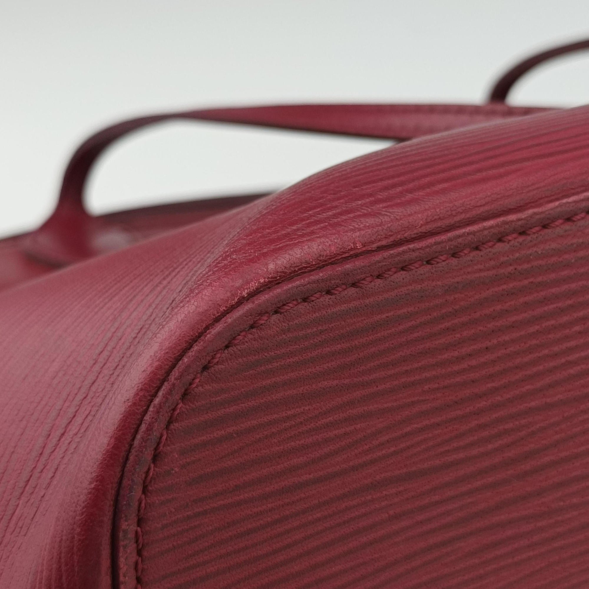 Secondhand Louis Vuitton Neverfull MM Fuchsia EPI M40882 handbag | stylenewstar
