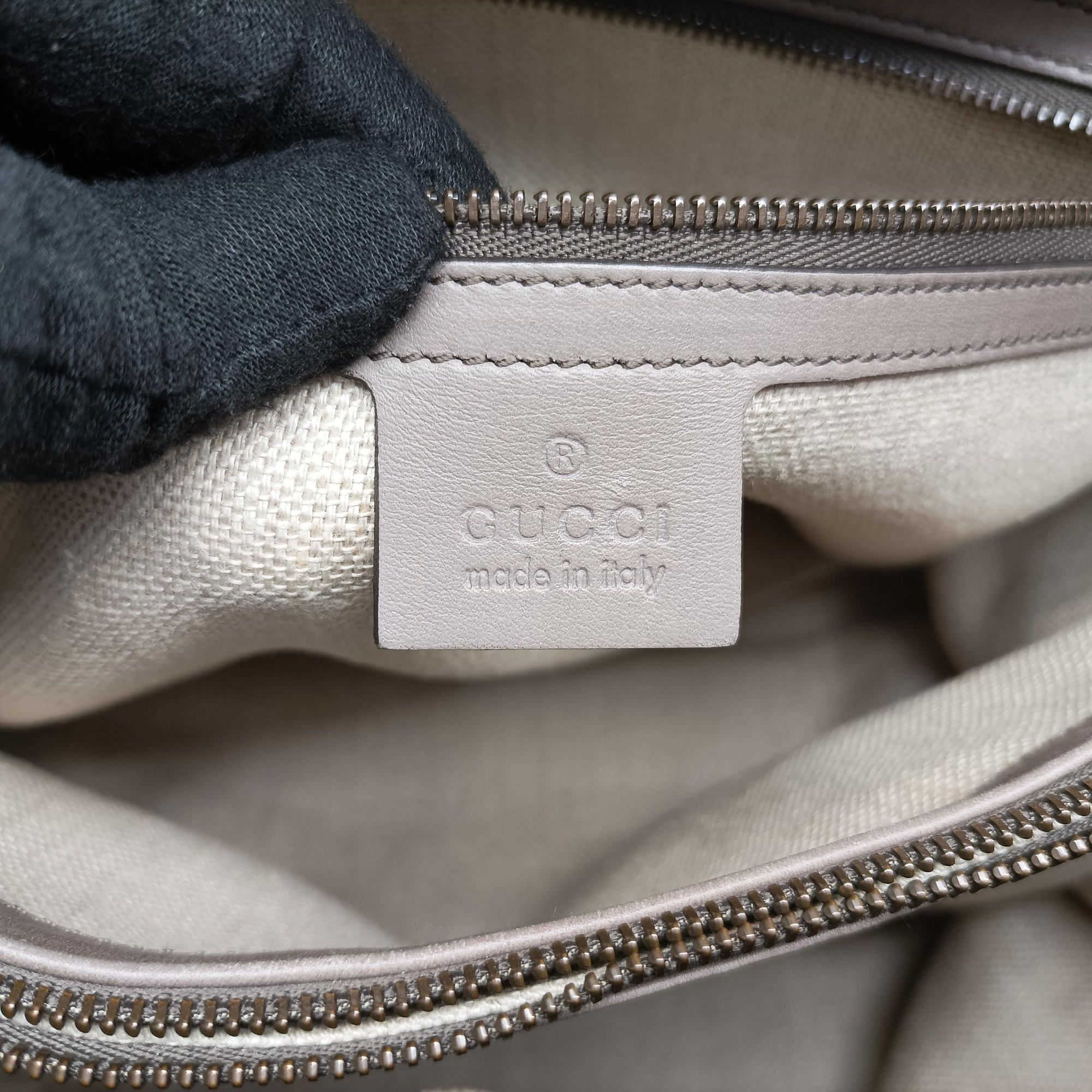 Vintage Gucci horse bit Grey Leather 296900 handbag | stylenewstar