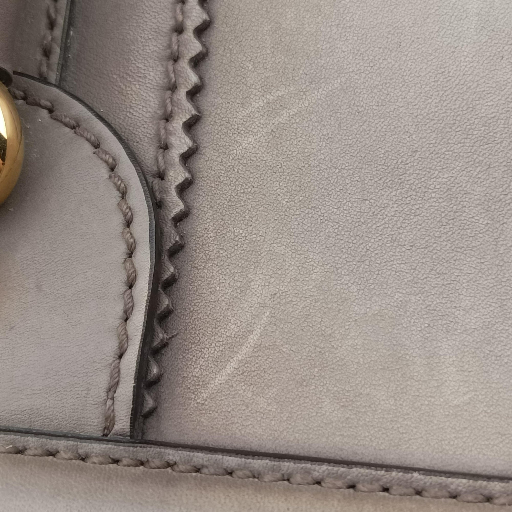 Vintage Gucci horse bit Grey Leather 296900 handbag | stylenewstar