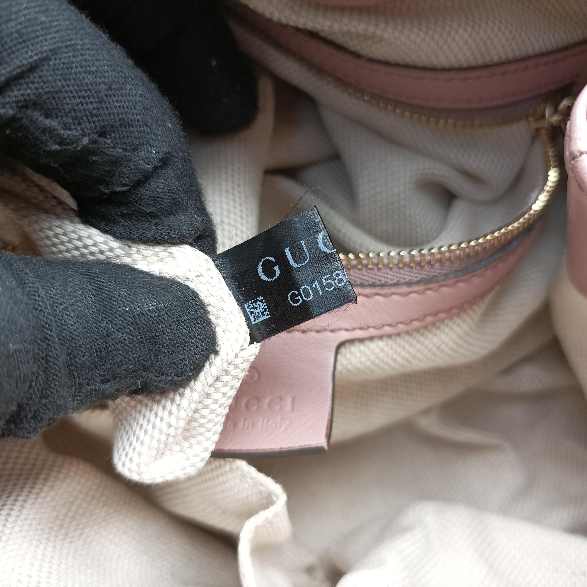 Pre-owned Gucci Soho Beige Patent Leather 308982 shoulderbag | stylenewstar
