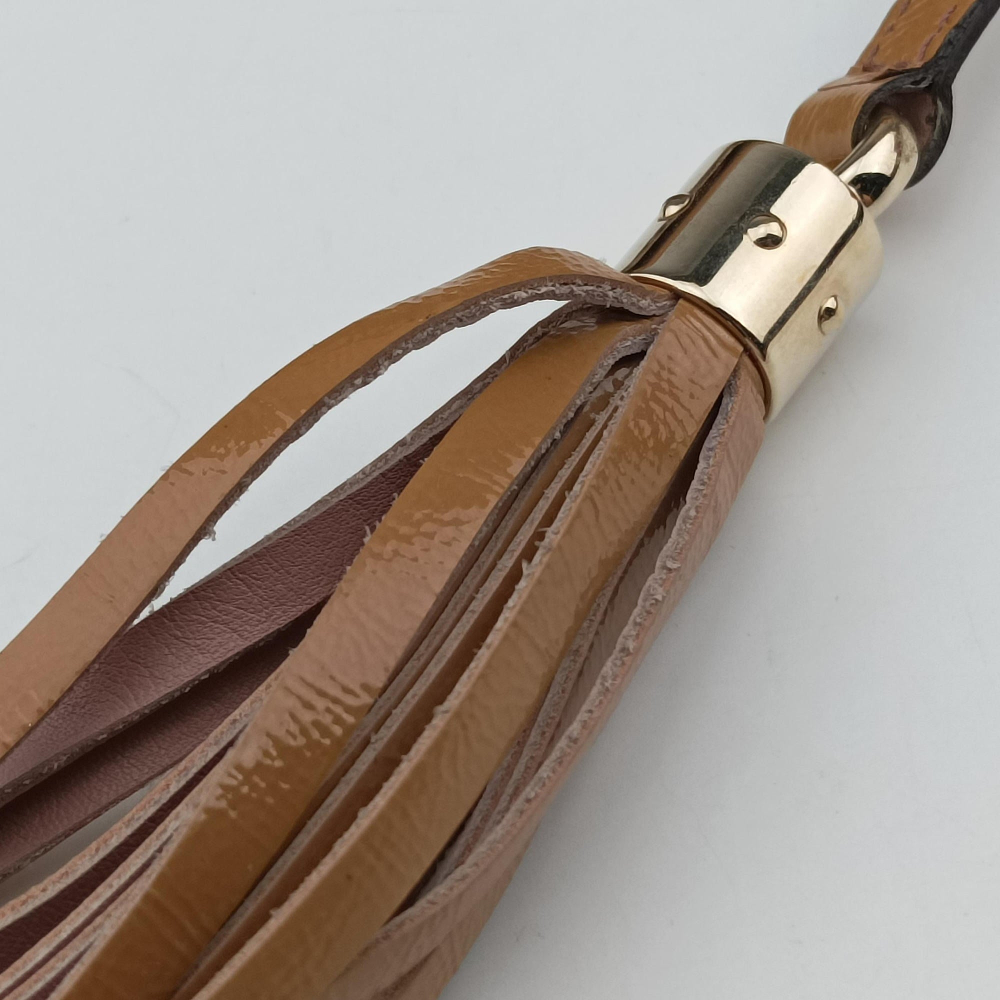 Pre-owned Gucci Soho Beige Patent Leather 308982 shoulderbag | stylenewstar