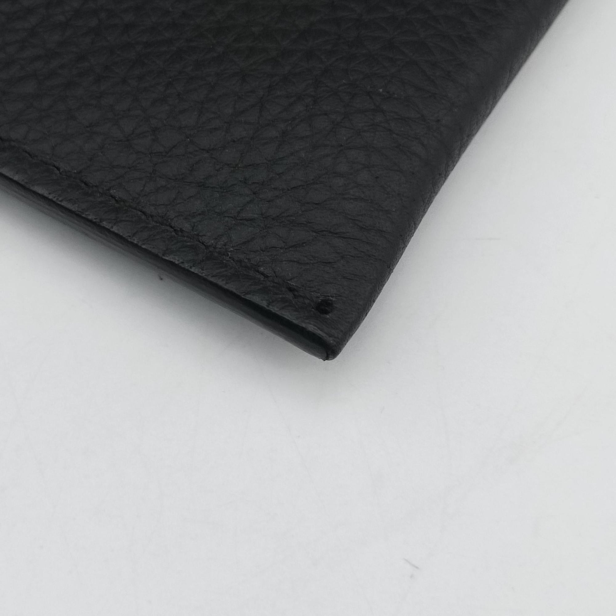 Pre-owned VERSACE Medusa Black Leather  clutchbag | stylenewstar