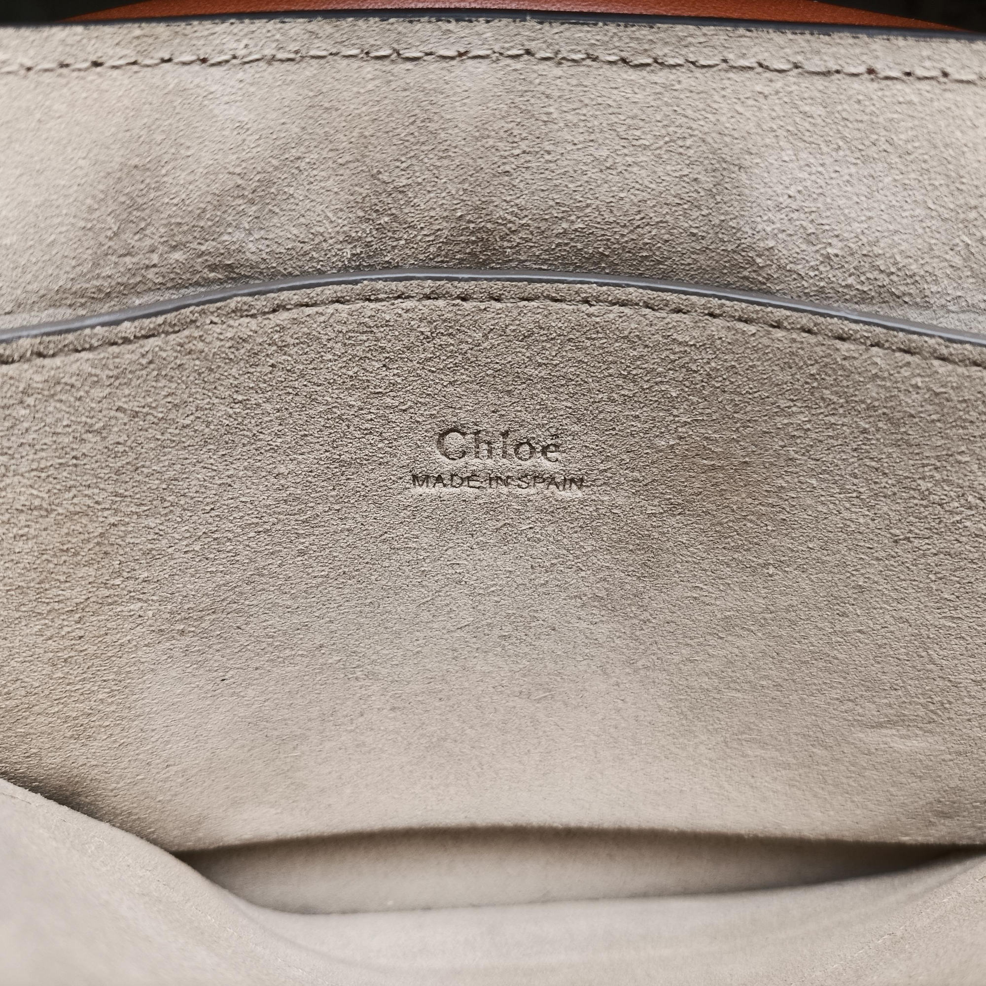 Secondhand Chloe FAYE Brown Suede × leather  shoulderbag | stylenewstar