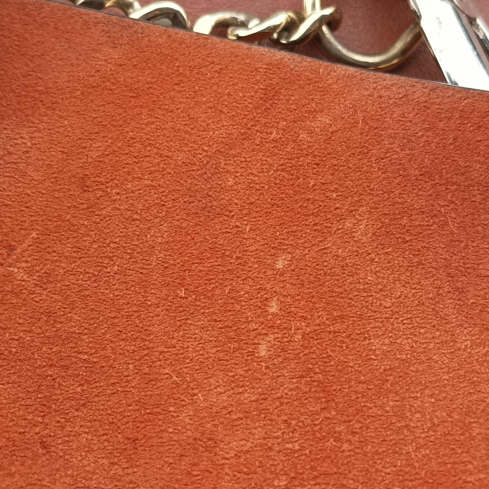 Secondhand Chloe FAYE Brown Suede × leather  shoulderbag | stylenewstar