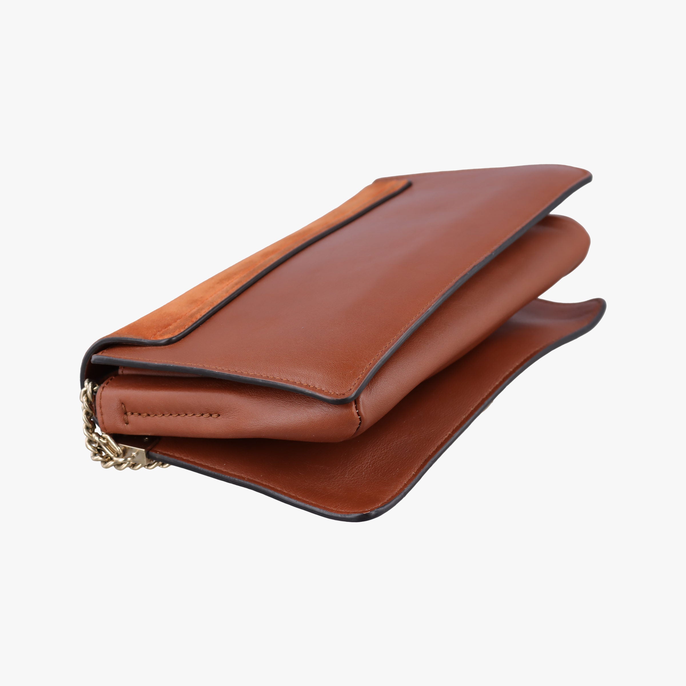 Secondhand Chloe FAYE Brown Suede × leather  shoulderbag | stylenewstar