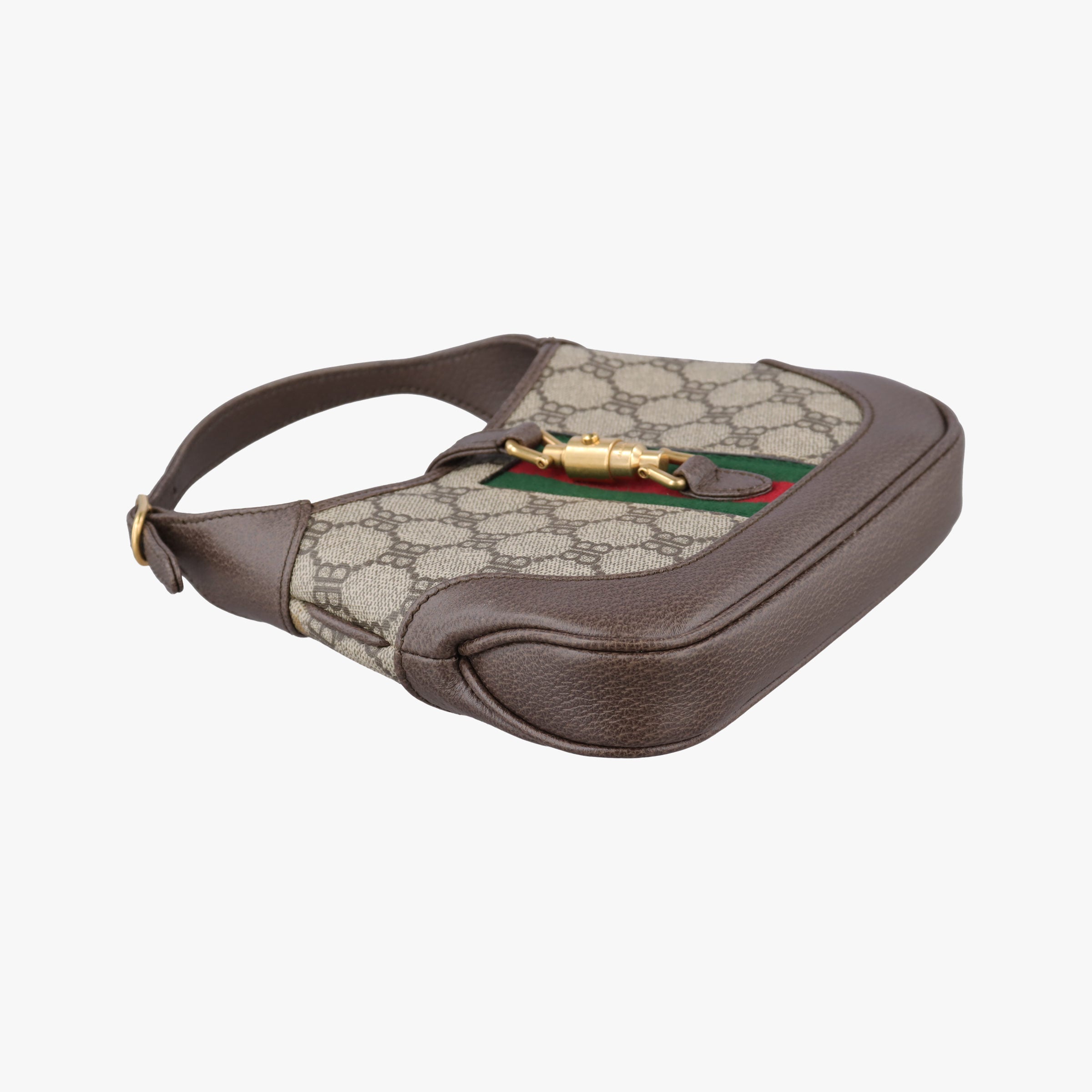 Pre-owned Balenciaga The Hacker Jackie brown x beige x multicolor PVC coated canvas×leather 680132 shoulderbag | stylenewstar