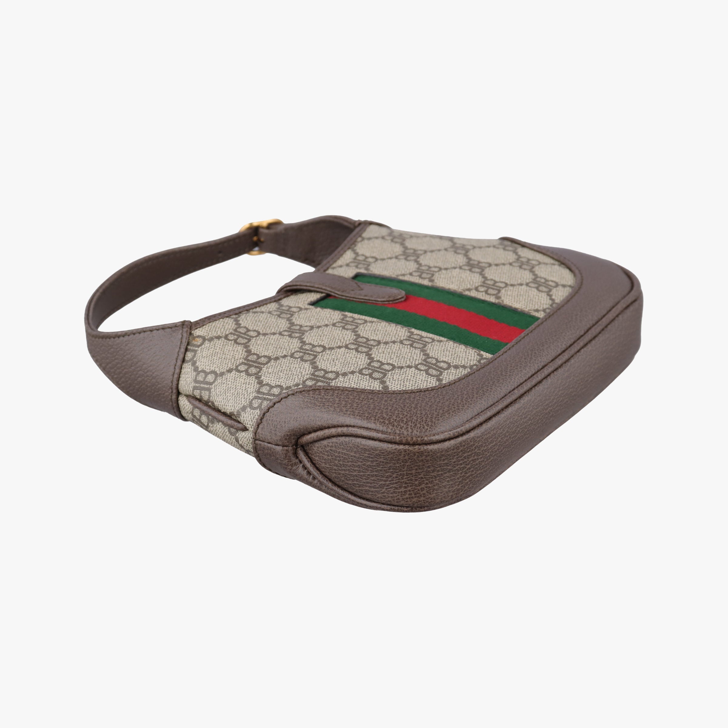 Pre-owned Balenciaga The Hacker Jackie brown x beige x multicolor PVC coated canvas×leather 680132 shoulderbag | stylenewstar