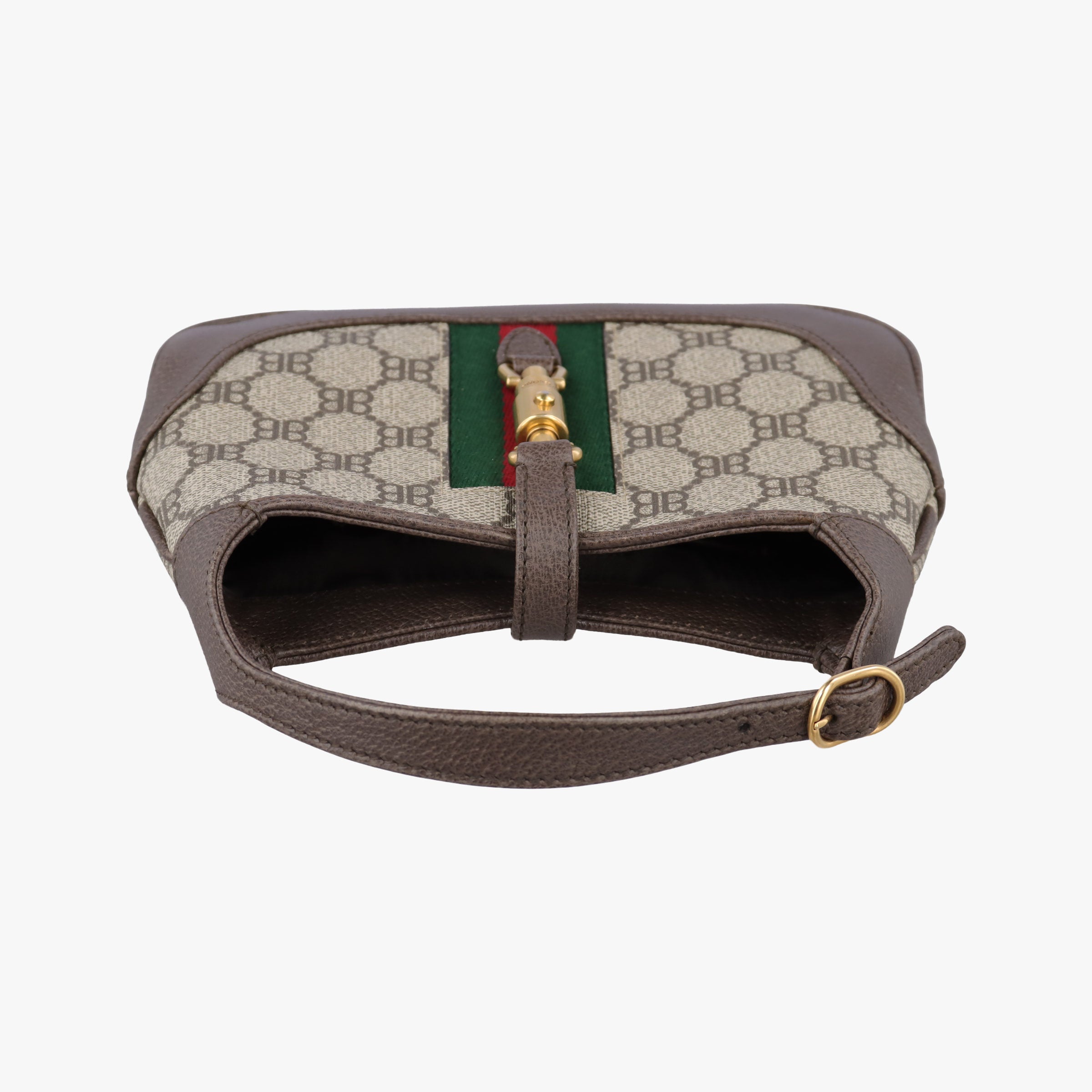 Pre-owned Balenciaga The Hacker Jackie brown x beige x multicolor PVC coated canvas×leather 680132 shoulderbag | stylenewstar