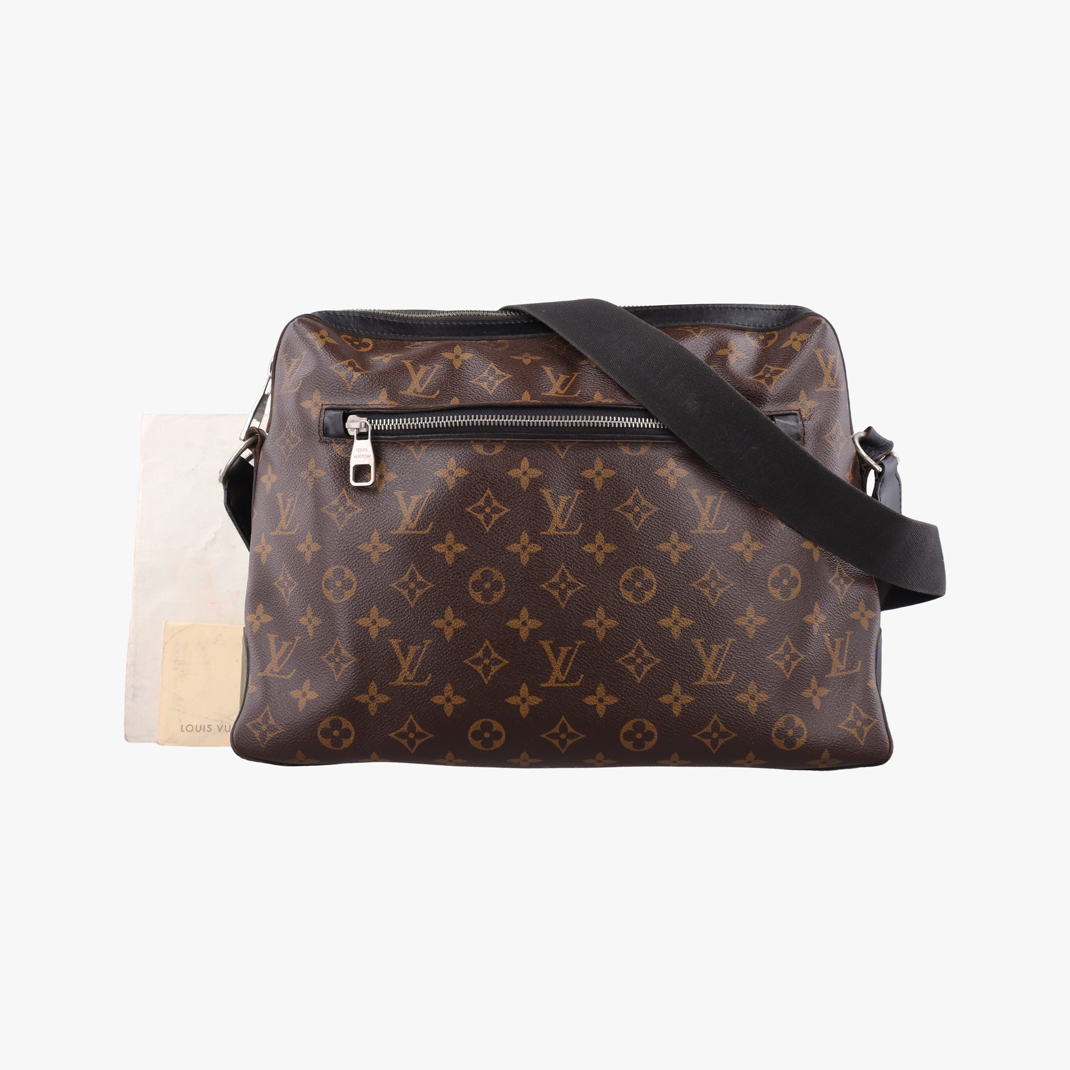 Pre-owned Louis Vuitton TORRES Brown×black Monogram Macassar×calf leather M40387 shoulderbag | stylenewstar