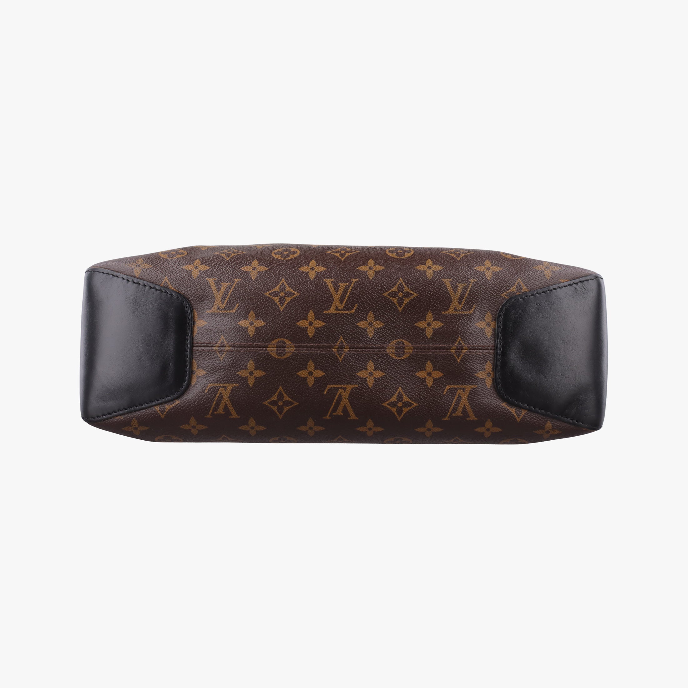 Pre-owned Louis Vuitton TORRES Brown×black Monogram Macassar×calf leather M40387 shoulderbag | stylenewstar