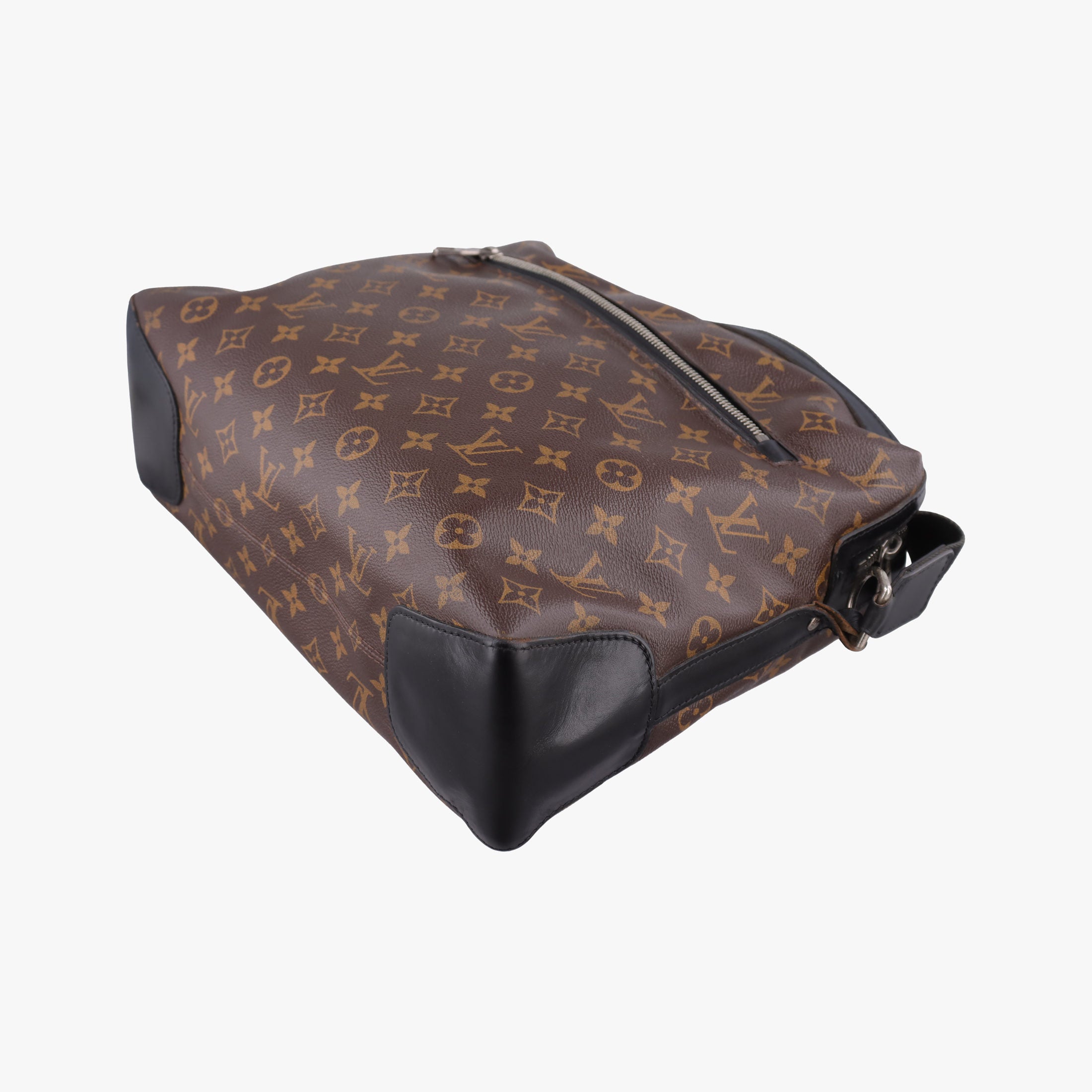 Pre-owned Louis Vuitton TORRES Brown×black Monogram Macassar×calf leather M40387 shoulderbag | stylenewstar