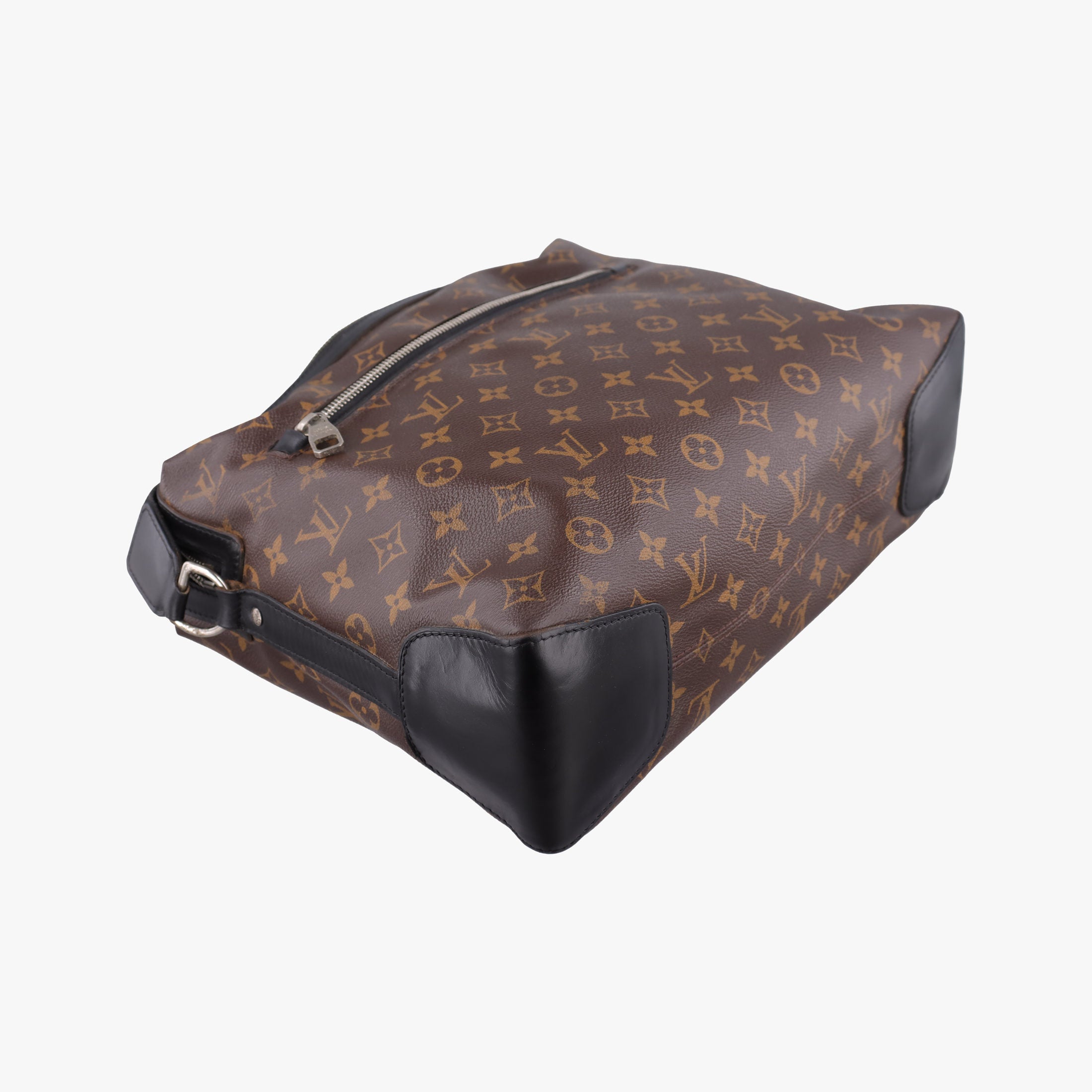 Pre-owned Louis Vuitton TORRES Brown×black Monogram Macassar×calf leather M40387 shoulderbag | stylenewstar
