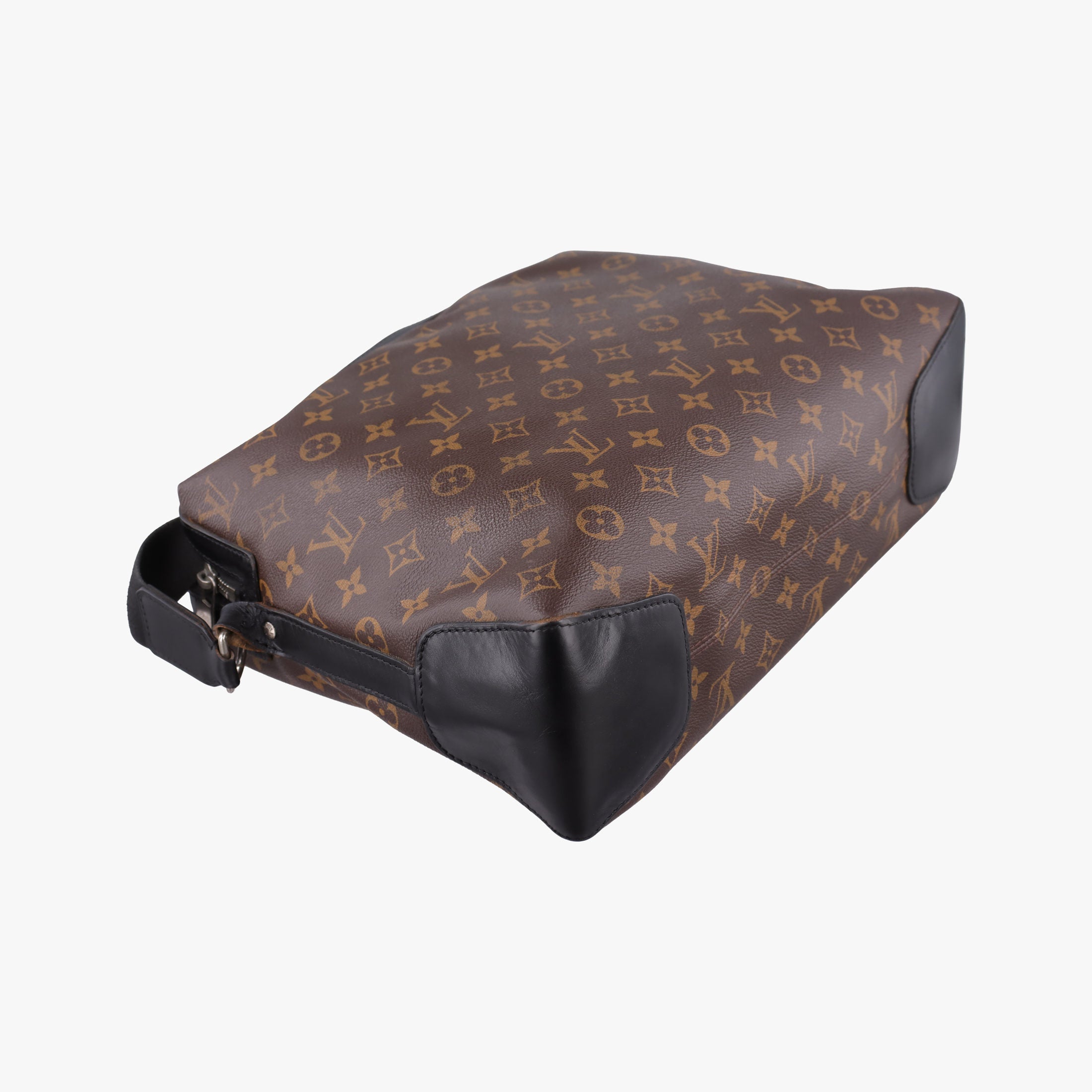 Pre-owned Louis Vuitton TORRES Brown×black Monogram Macassar×calf leather M40387 shoulderbag | stylenewstar