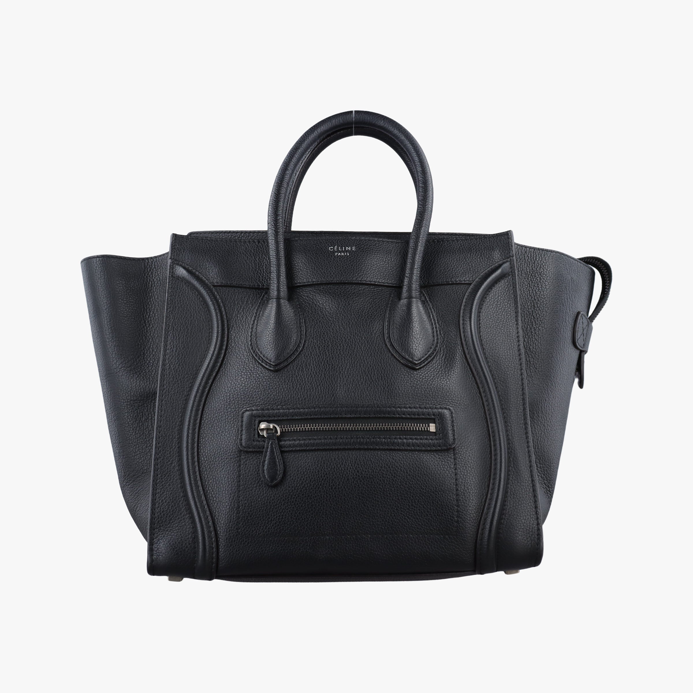 Secondhand Celine Luggage Mini Shopper Black Leather  handbag | stylenewstar