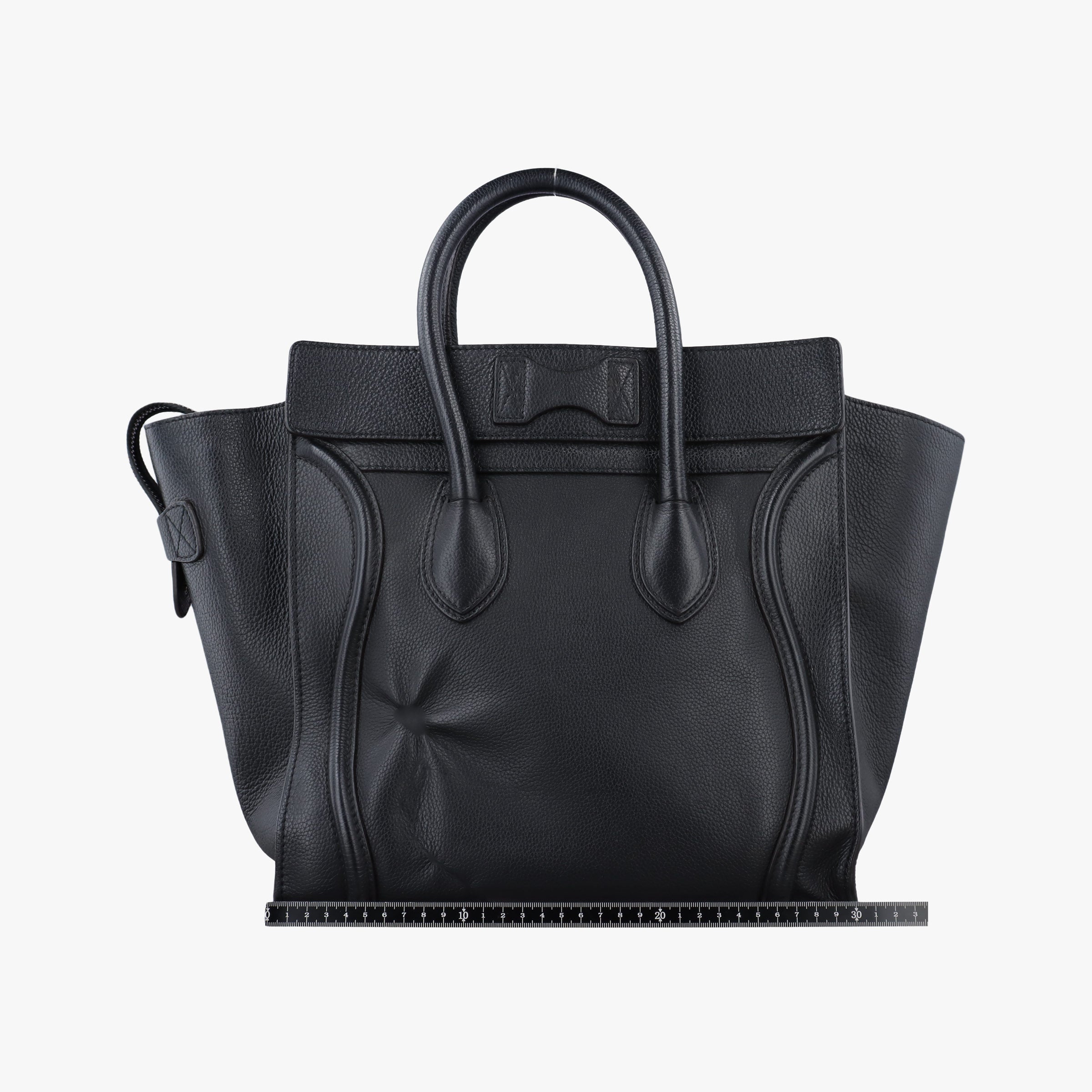 Secondhand Celine Luggage Mini Shopper Black Leather  handbag | stylenewstar