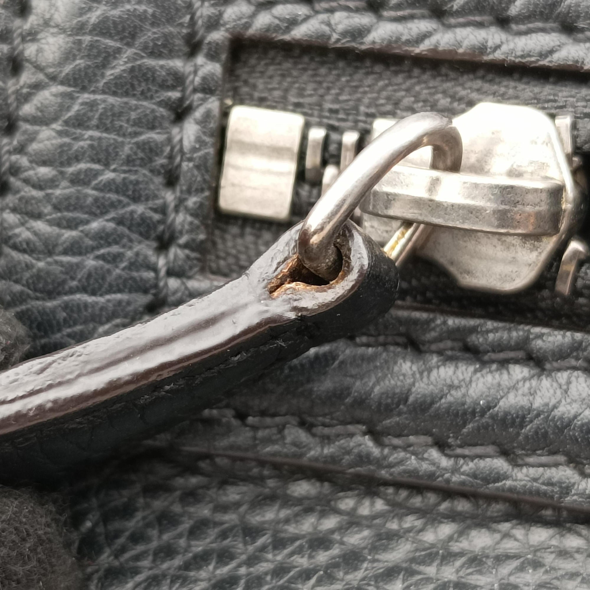 Secondhand Celine Luggage Mini Shopper Black Leather  handbag | stylenewstar