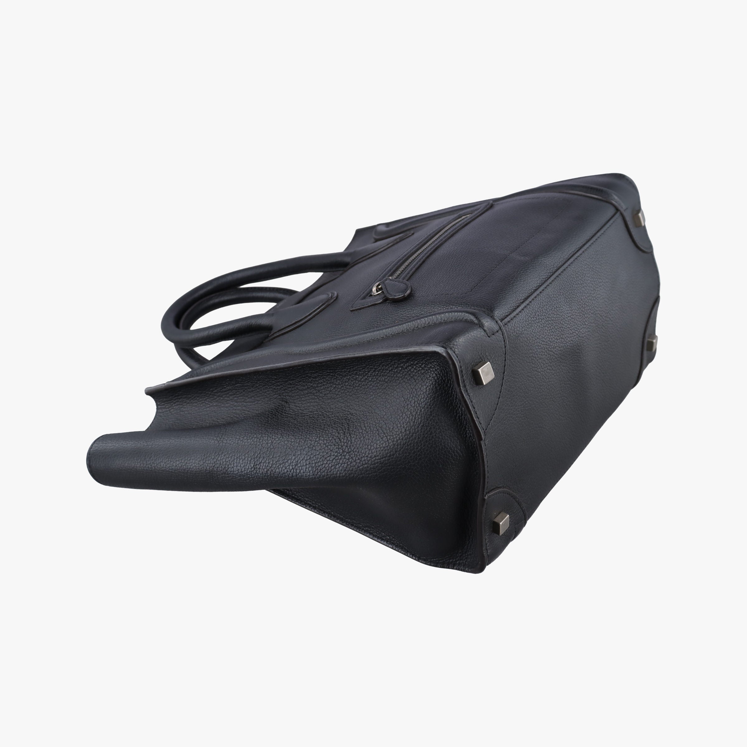 Secondhand Celine Luggage Mini Shopper Black Leather  handbag | stylenewstar