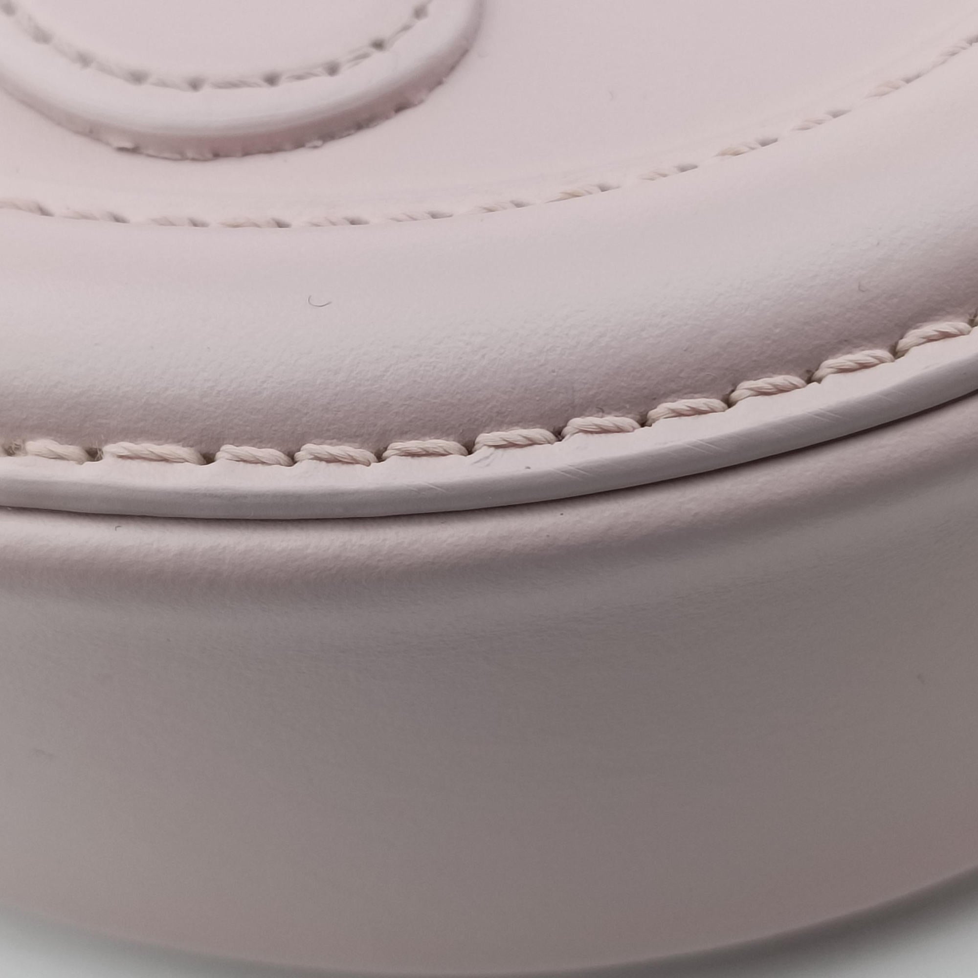 Pre-owned Celine Oval Purse Cuir Triomphe Pink Leather  shoulderbag | stylenewstar