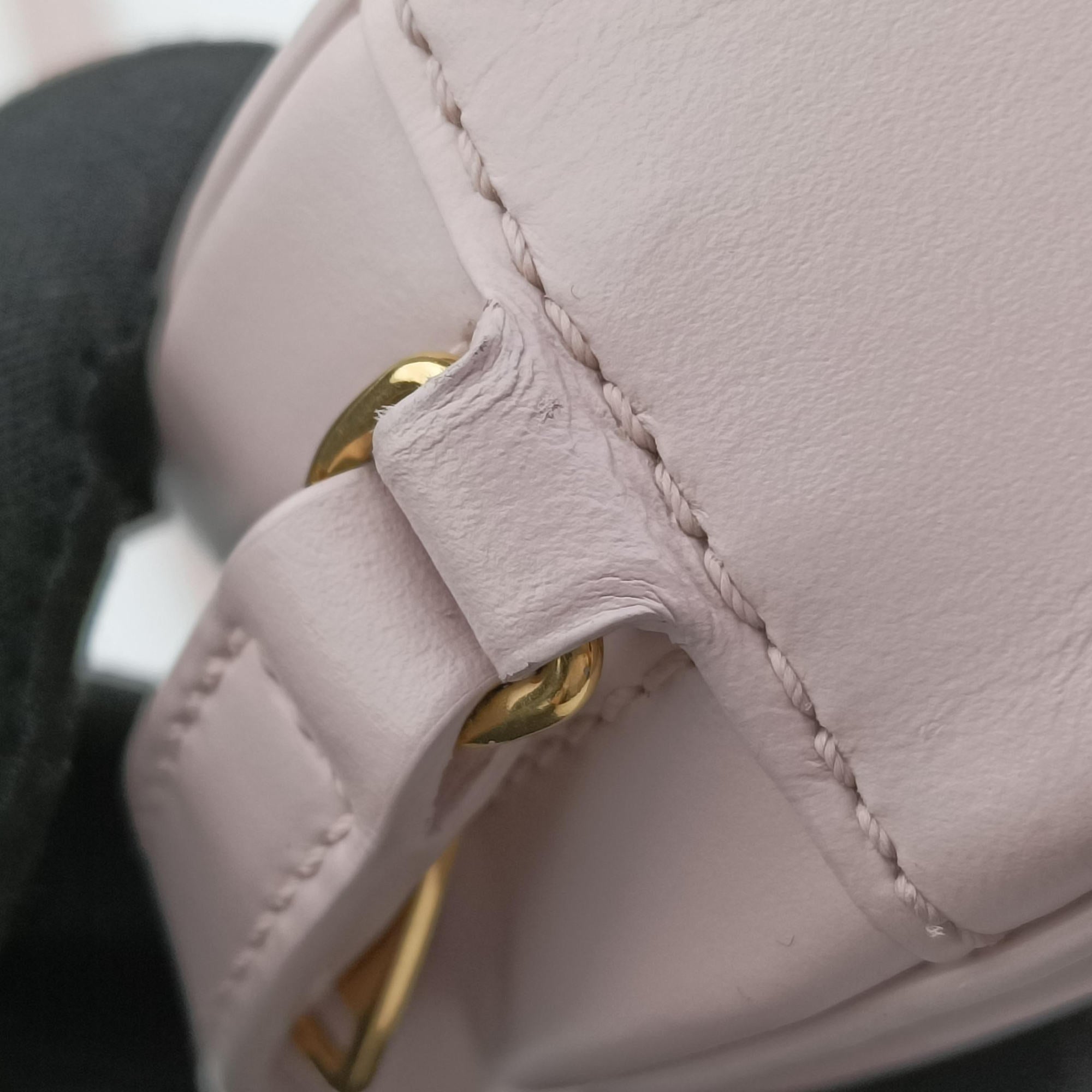 Pre-owned Celine Oval Purse Cuir Triomphe Pink Leather  shoulderbag | stylenewstar